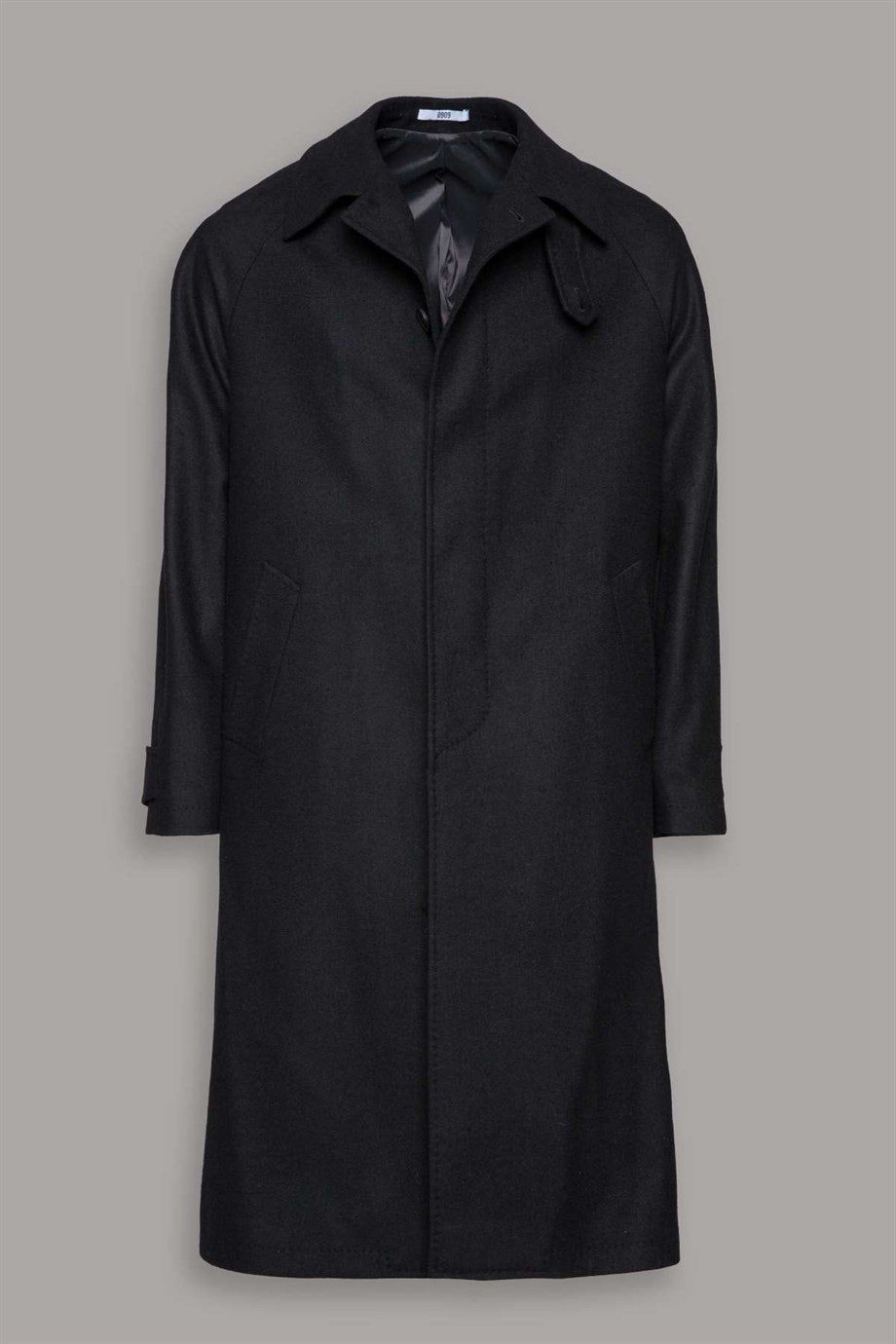 Siyah Yün Kaşmir Palto - Image 2