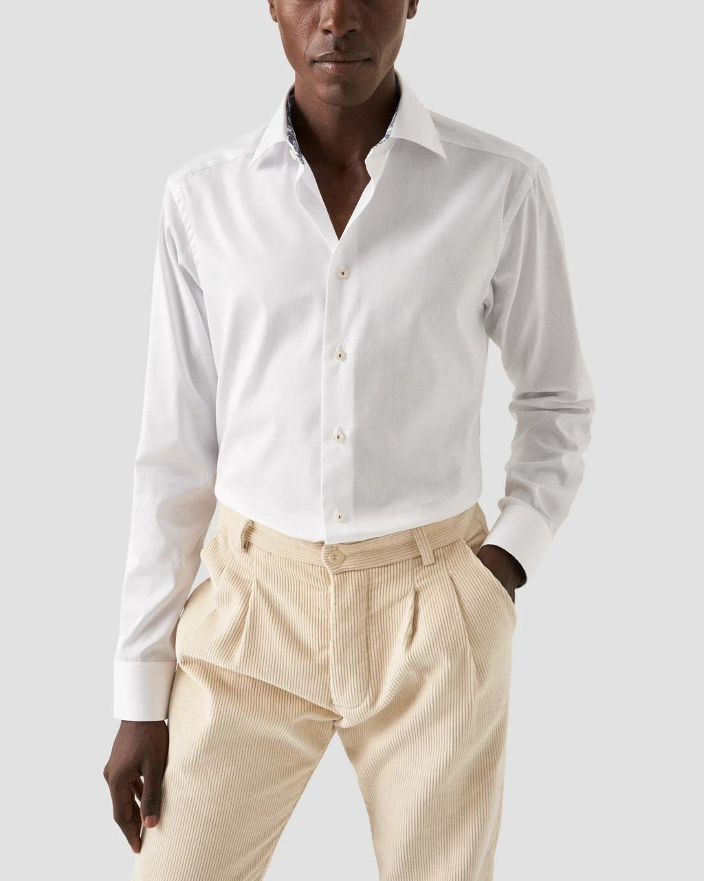 Beyaz Signature Twill Pamuk Gömlek