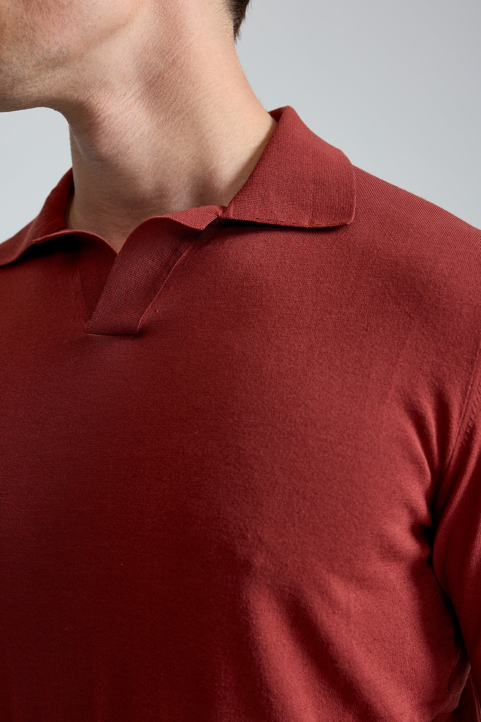 Bordo Doriani Polo Yaka Pamuk Triko