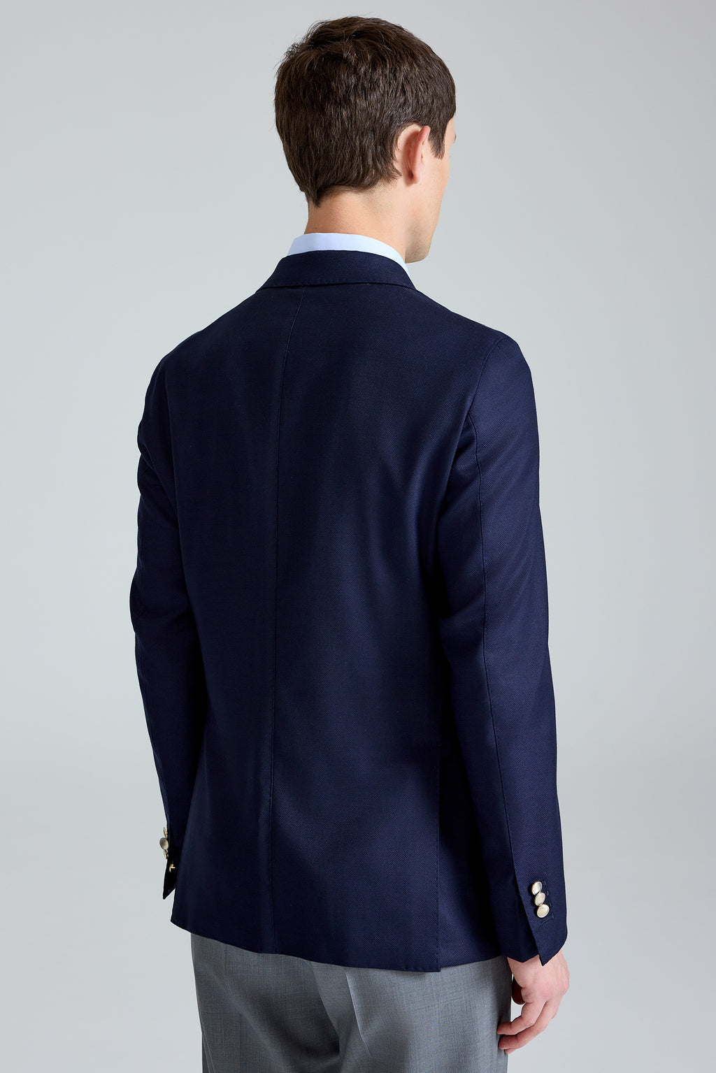 Lacivert Gabo Napoli Yün Blazer Ceket
