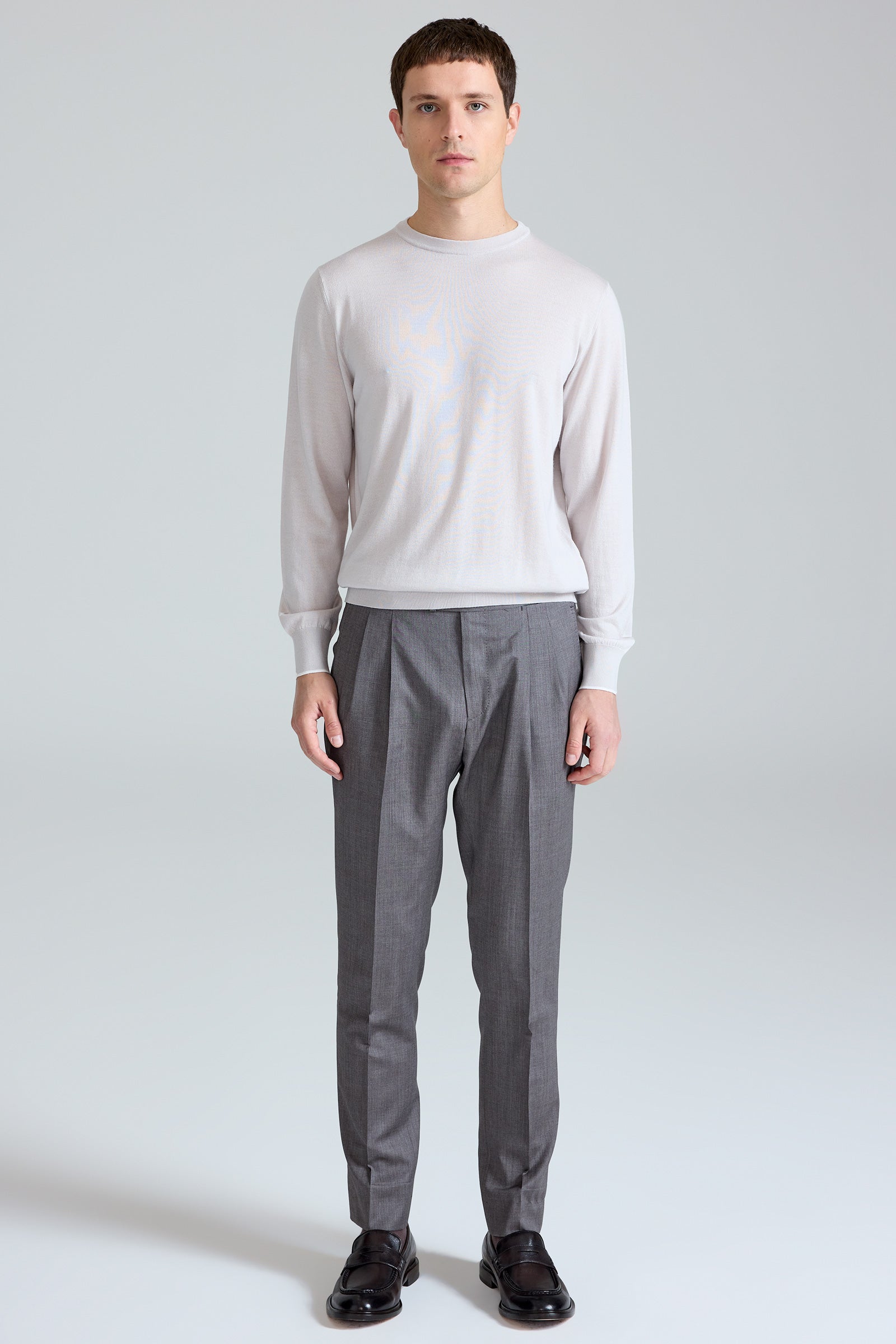 Bej Doriani Yün İpek Kaşmir Sweater