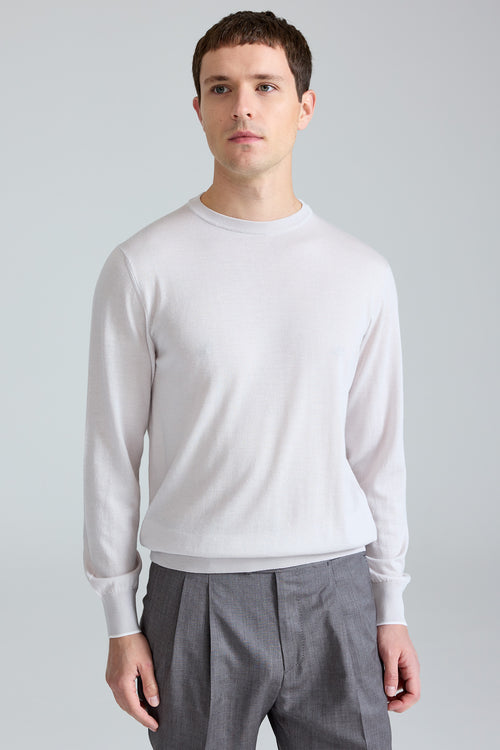 Bej Doriani Yün İpek Kaşmir Sweater