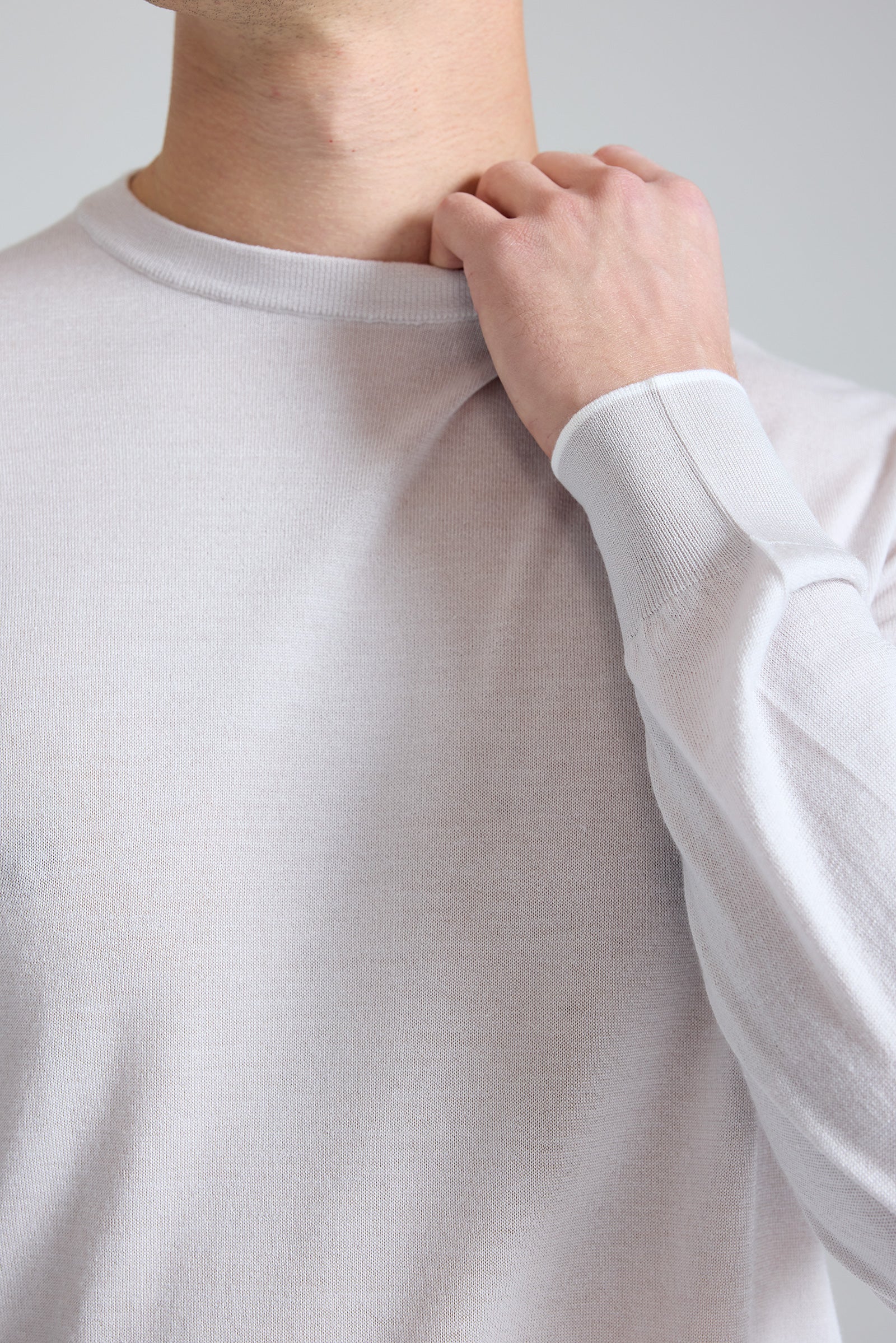 Bej Doriani Yün İpek Kaşmir Sweater