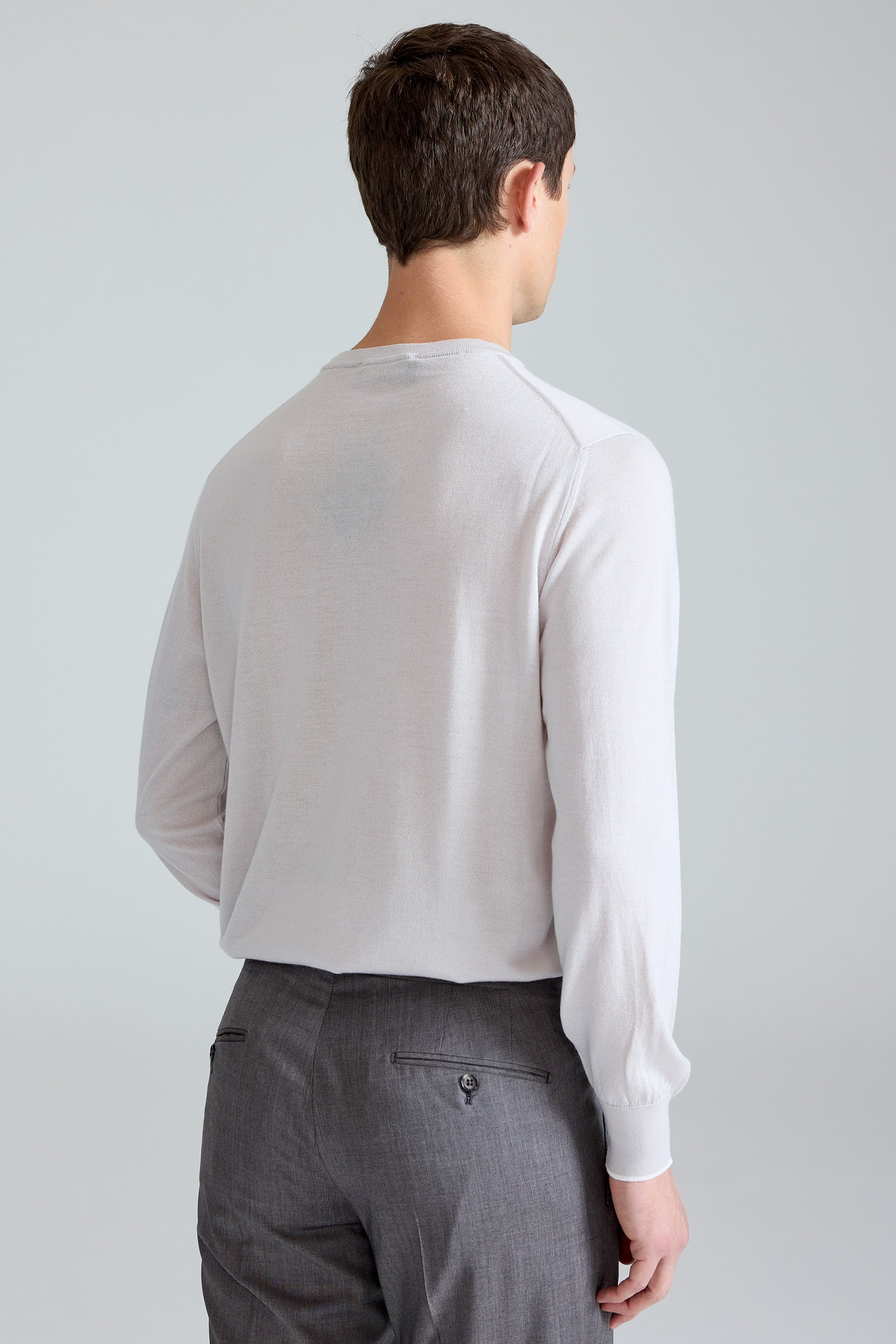 Bej Doriani Yün İpek Kaşmir Sweater