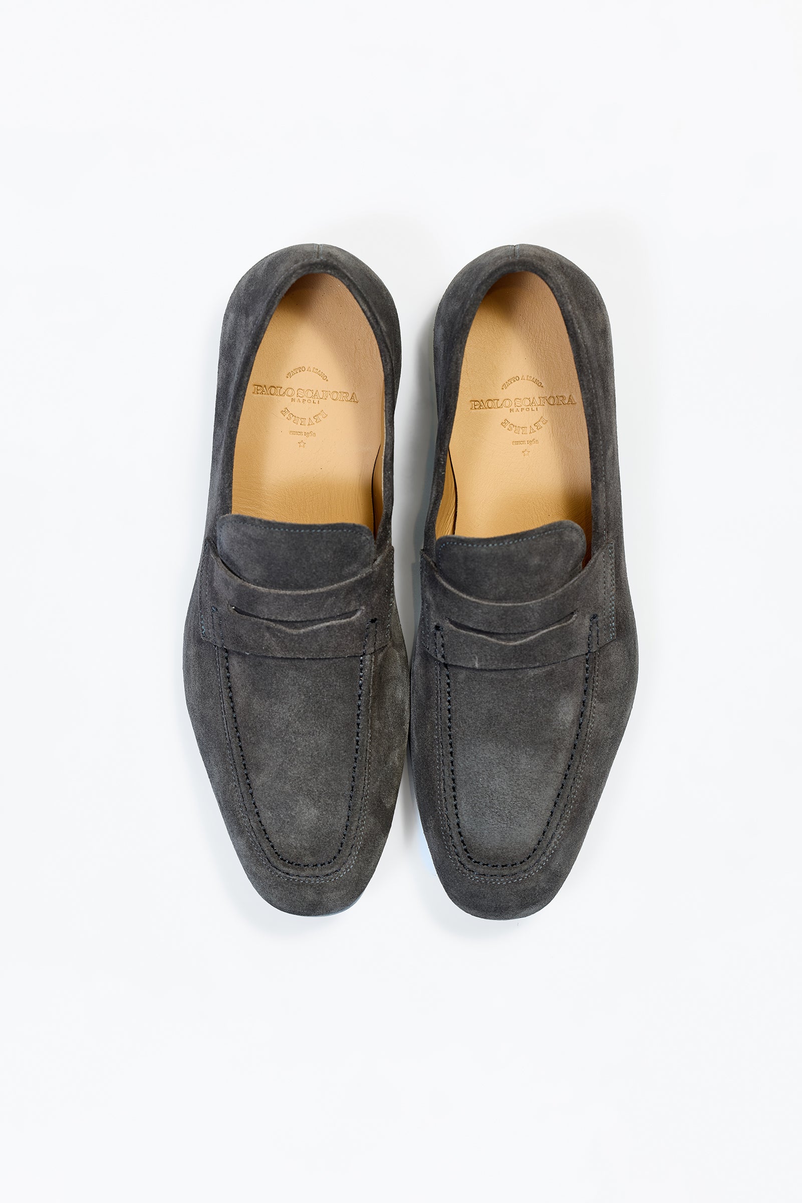 Antrasit Gri Reverse Süet Mokasen