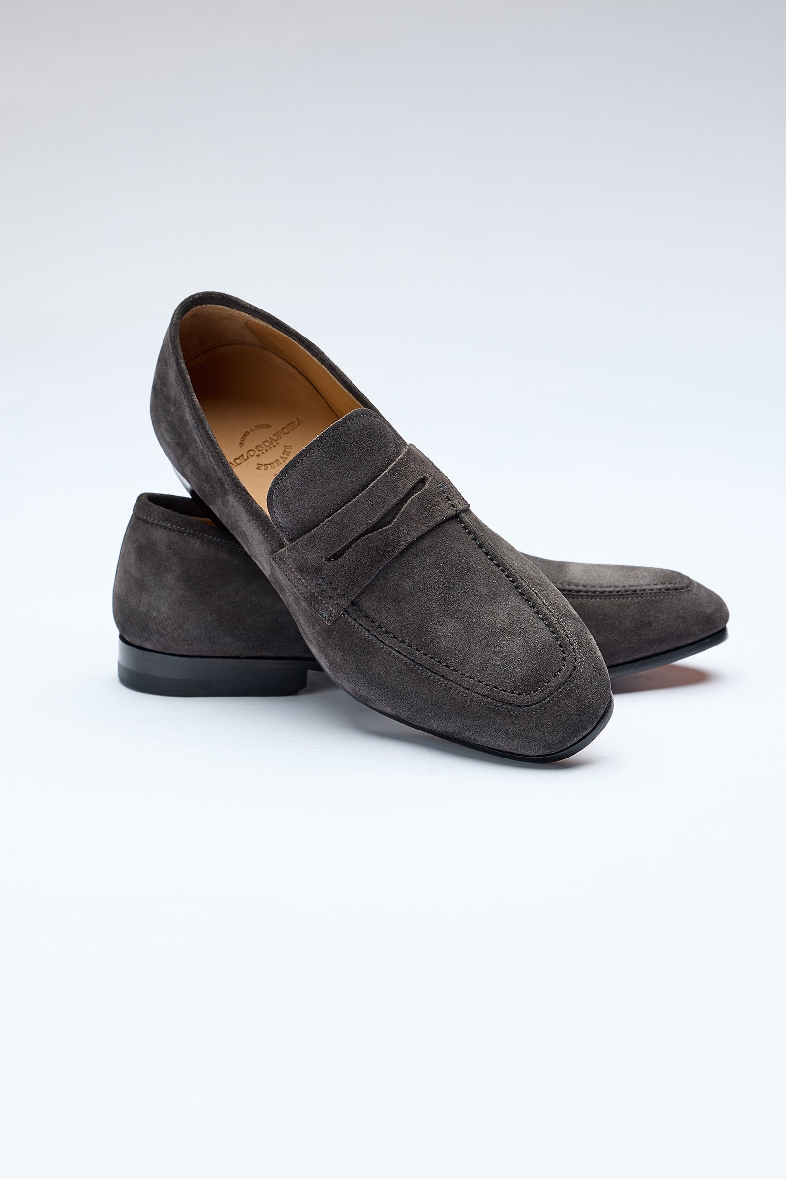 Antrasit Gri Reverse Süet Mokasen