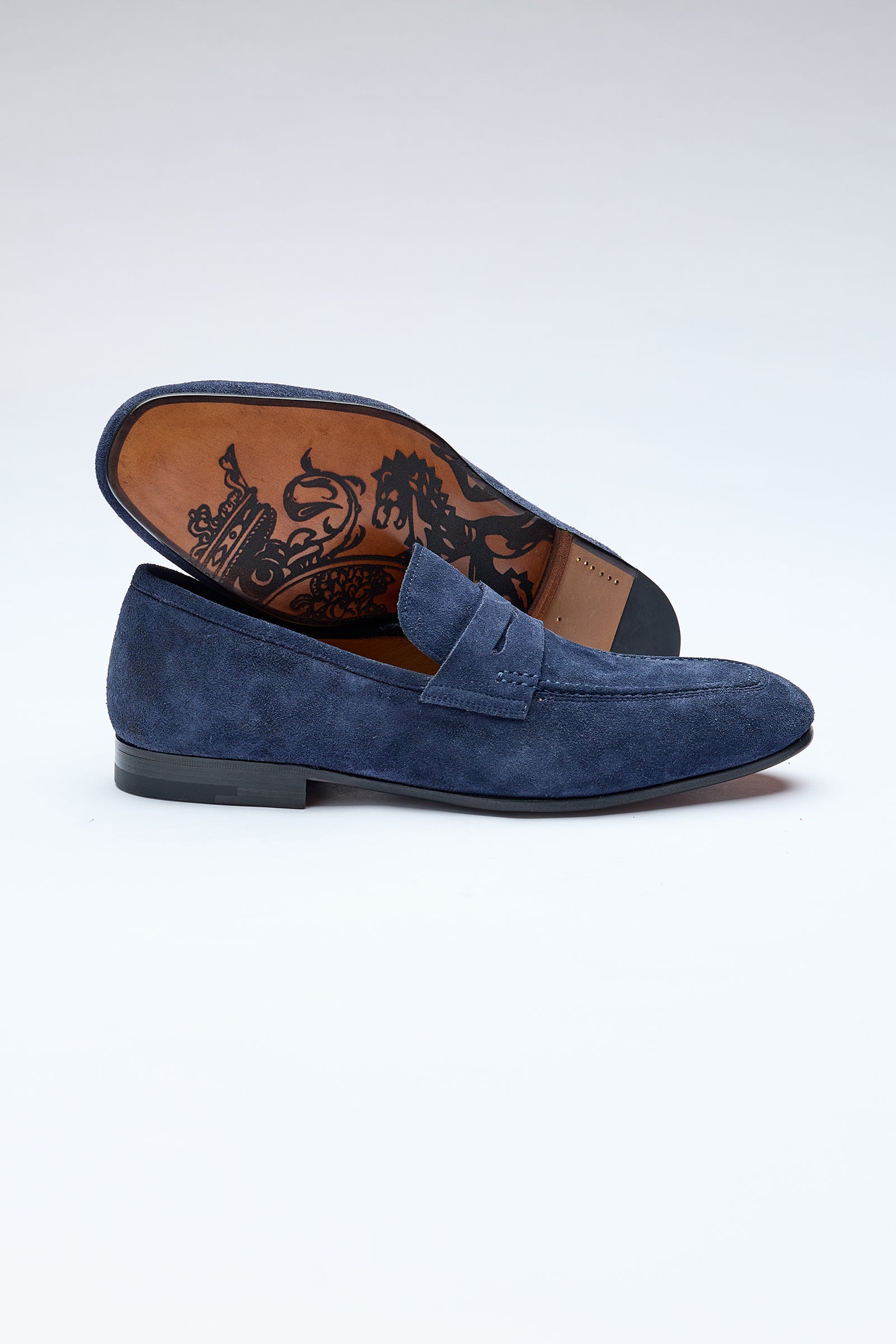 Lacivert Reverse Süet Mokasen