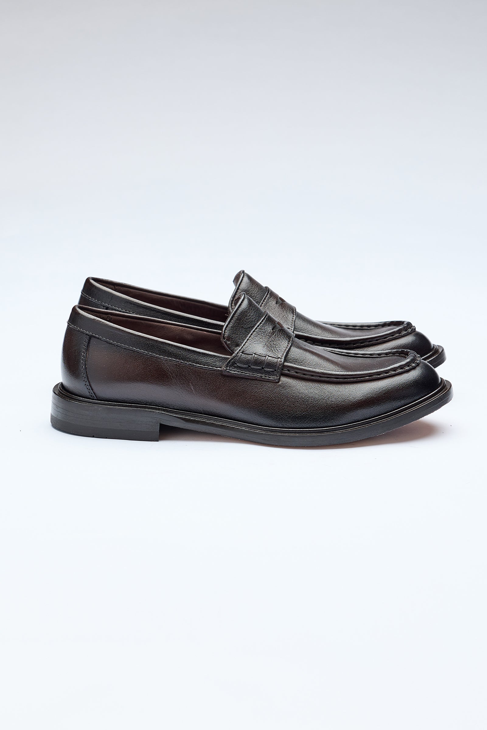 Kahverengi Deri Loafer