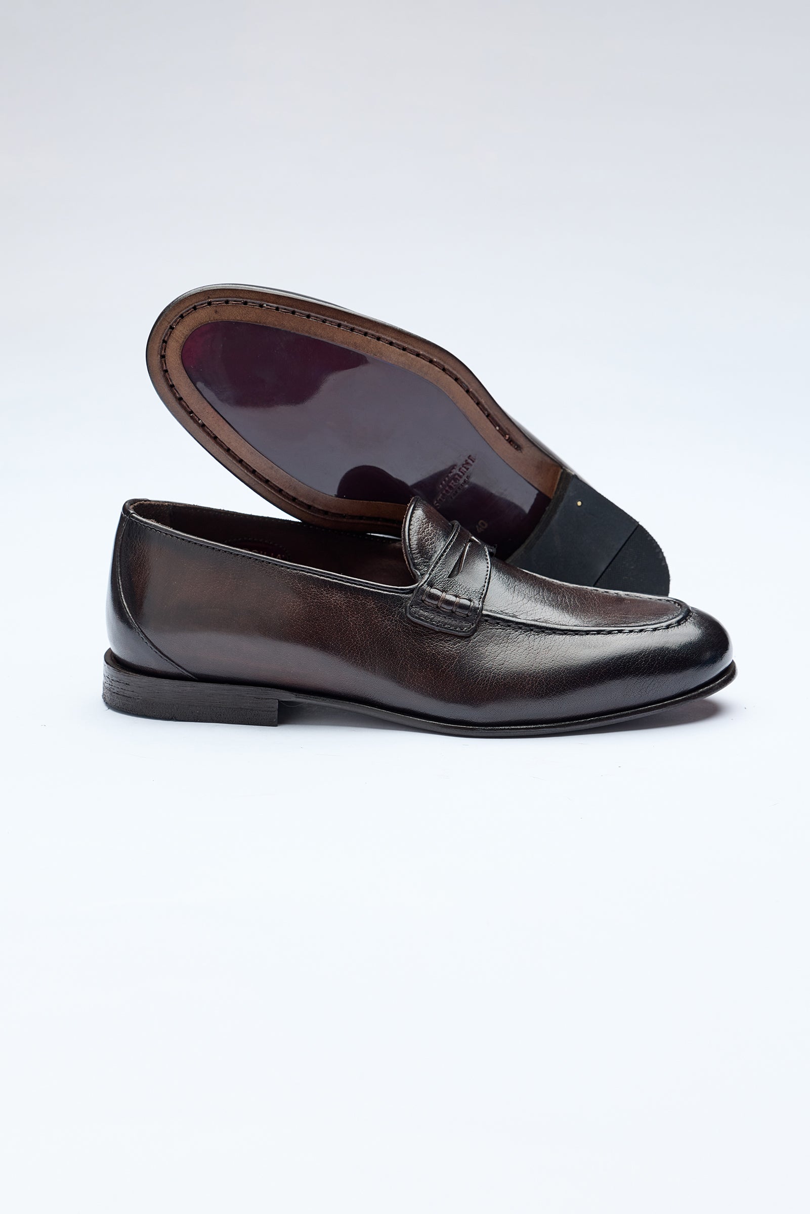 Kahverengi Deri Loafer