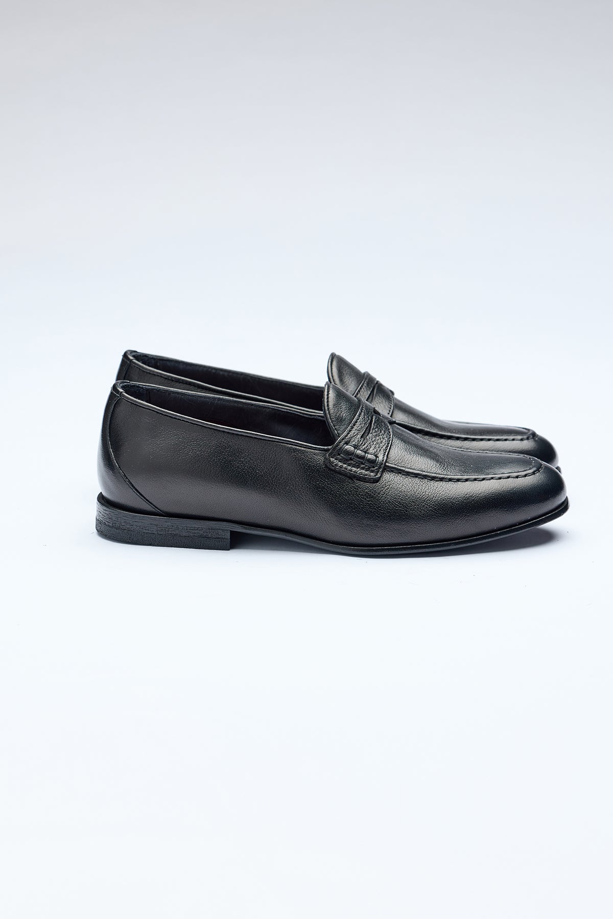 Siyah Deri Loafer