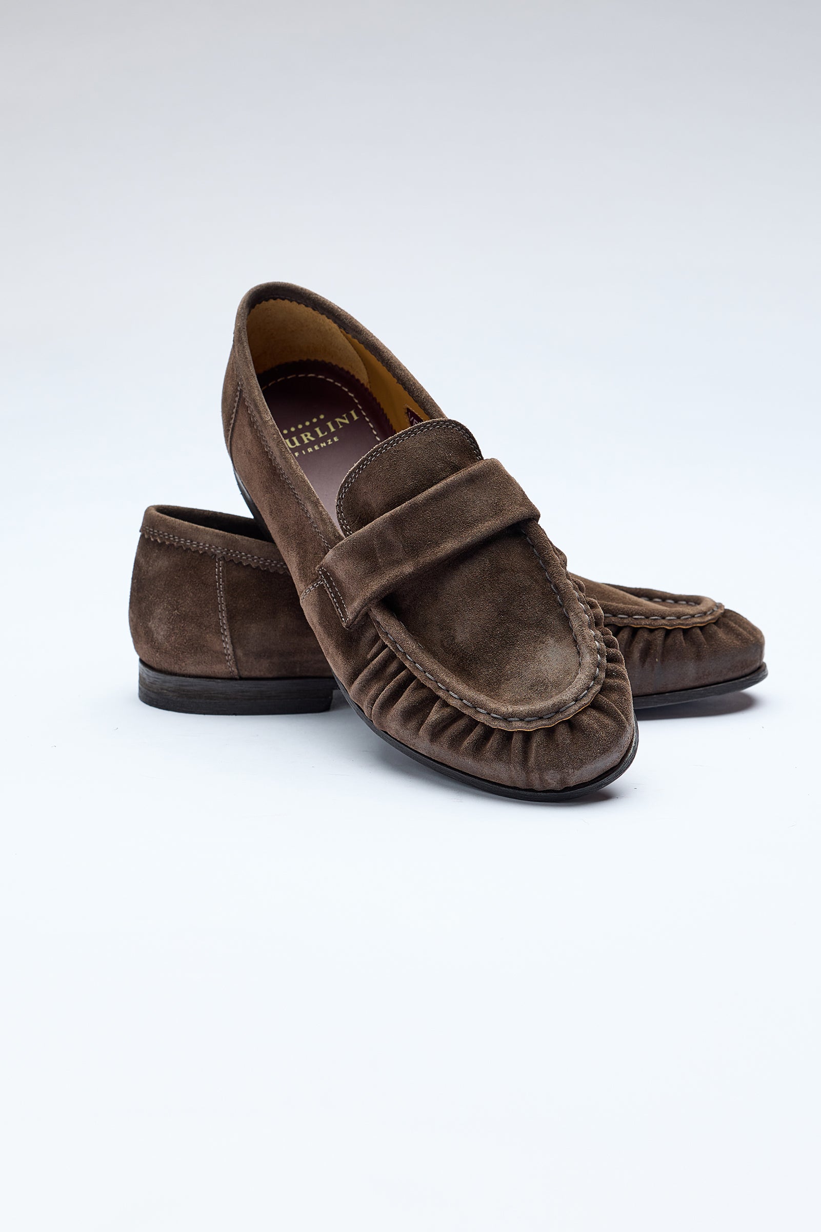 Kahverengi Pileli Süet Ayakkabı