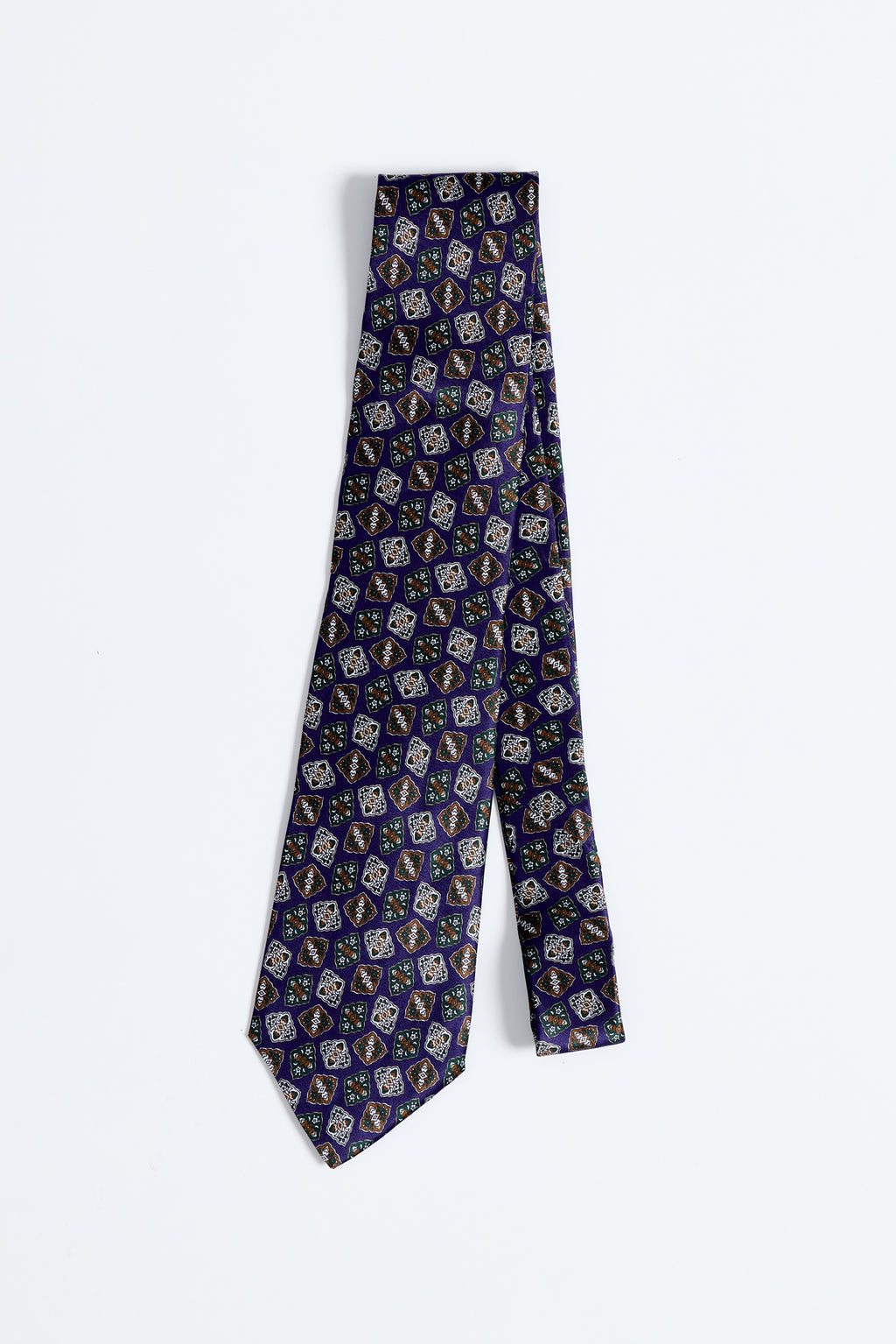 Vintage 5 Fold İpek Kravat
