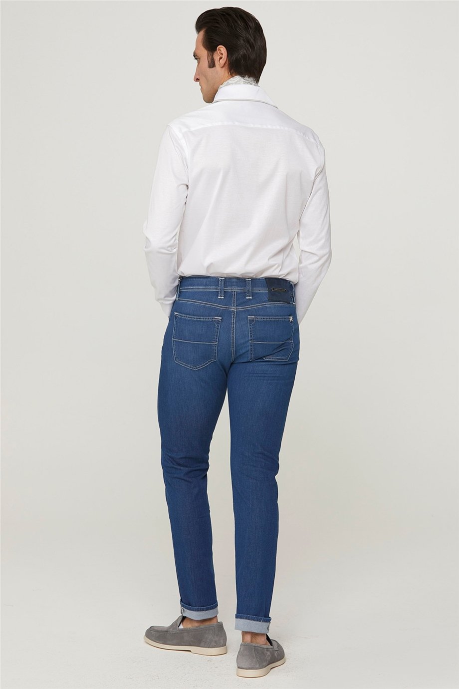 Açık Mavi Michelangelo Slim Denim Pantolon - Image 3