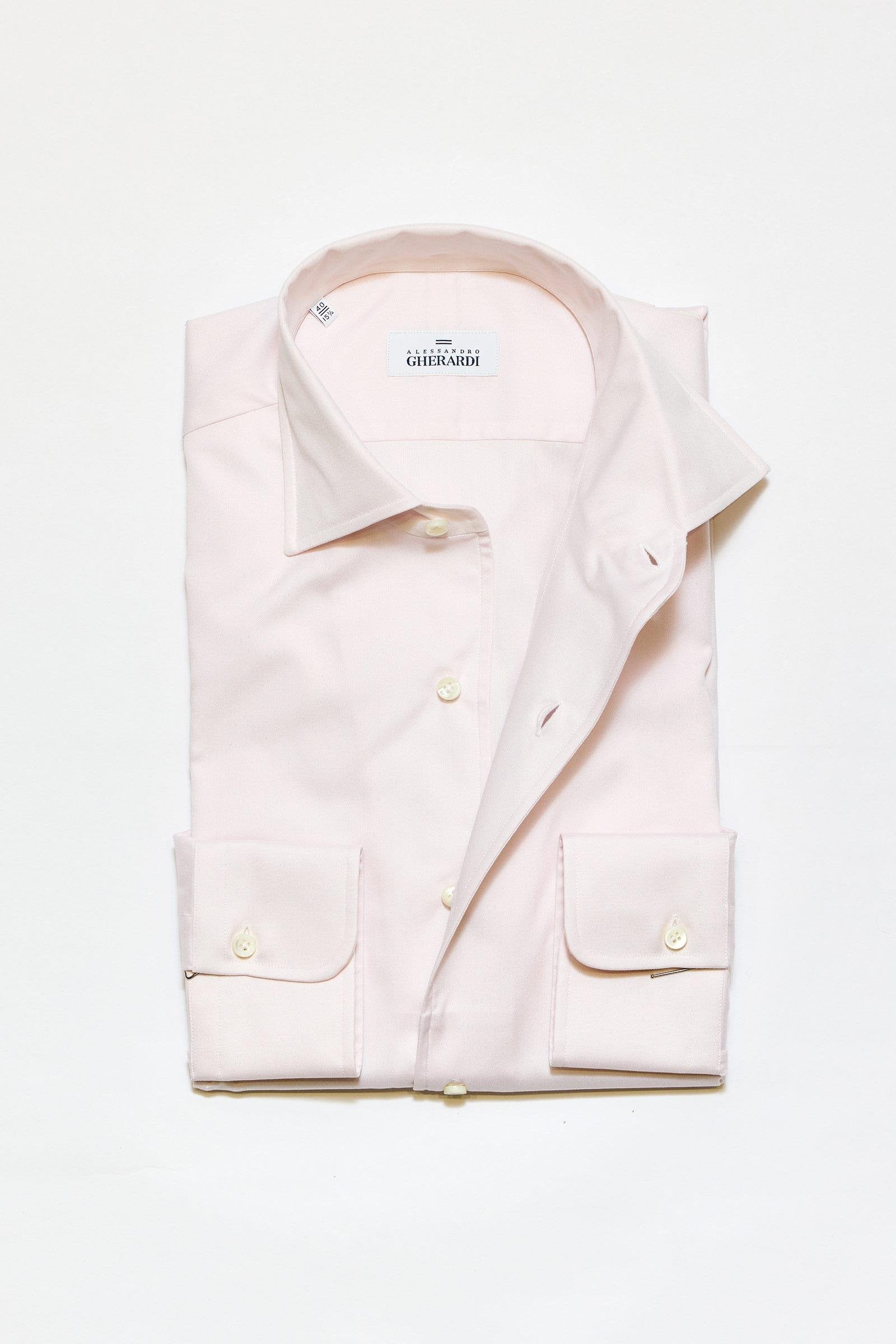 Açık Pembe One-Piece Pamuk Gömlek