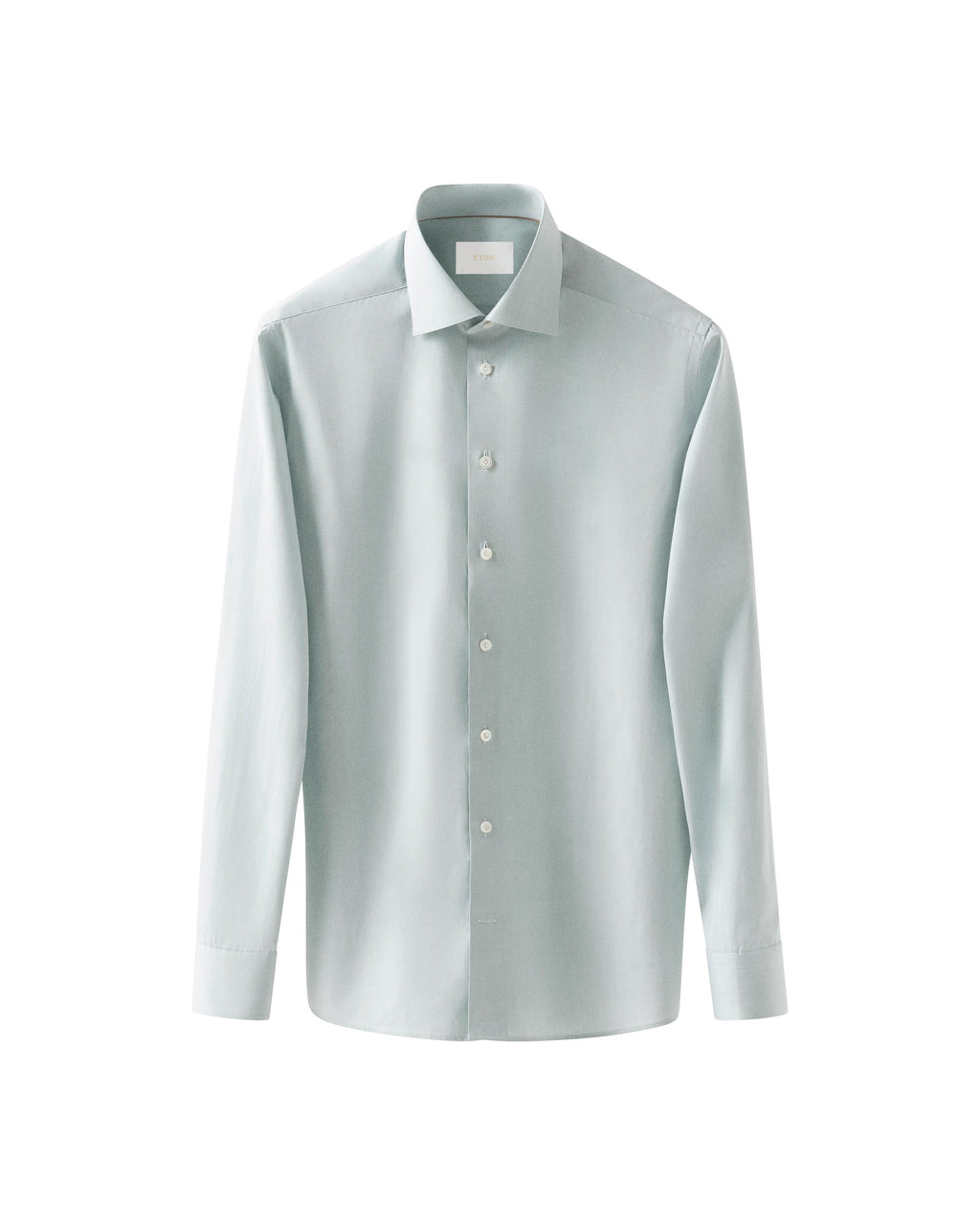 Açık Yeşil Contemporary Elevated Poplin Gömlek - Image 1