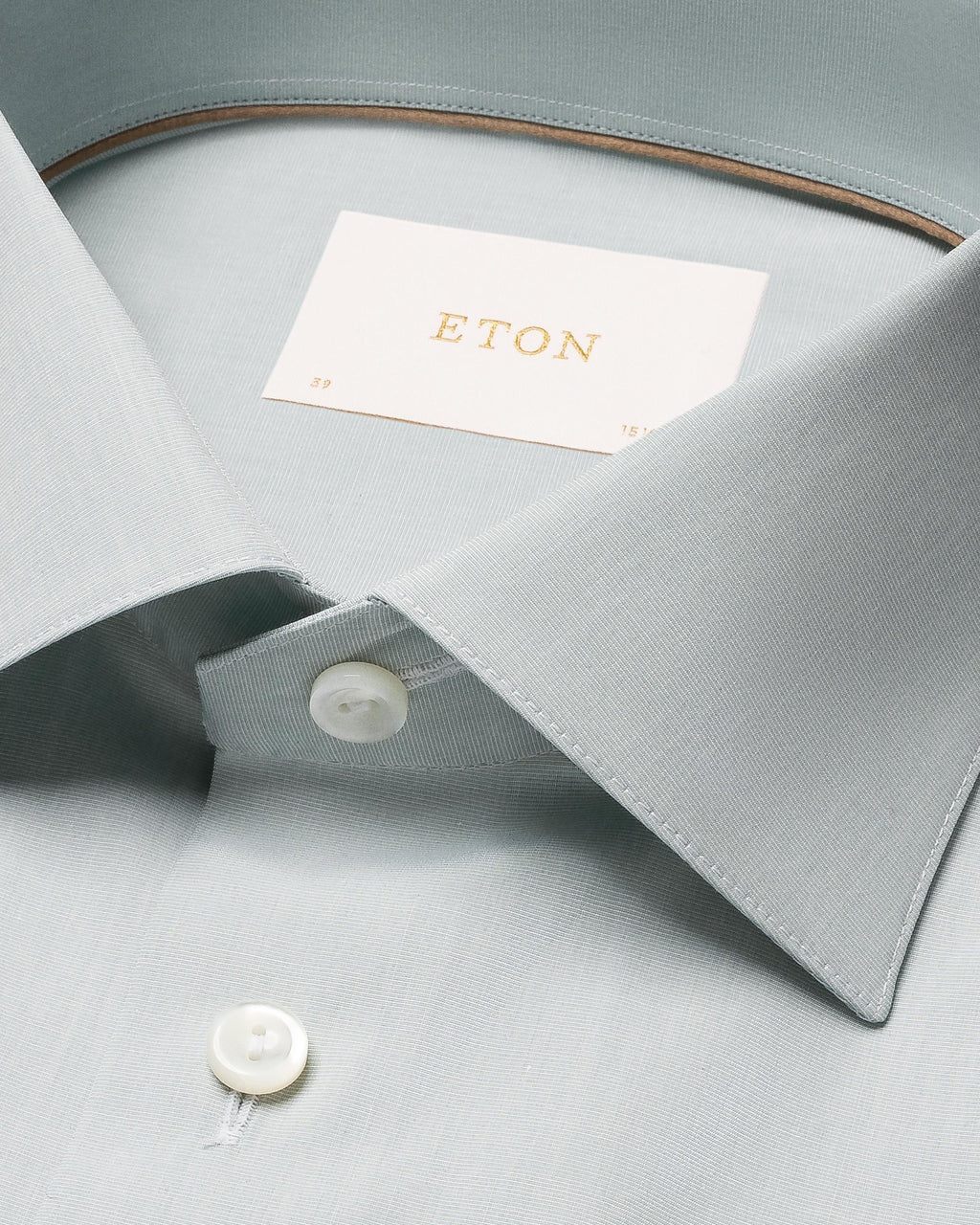 Açık Yeşil Contemporary Elevated Poplin Gömlek - Image 2