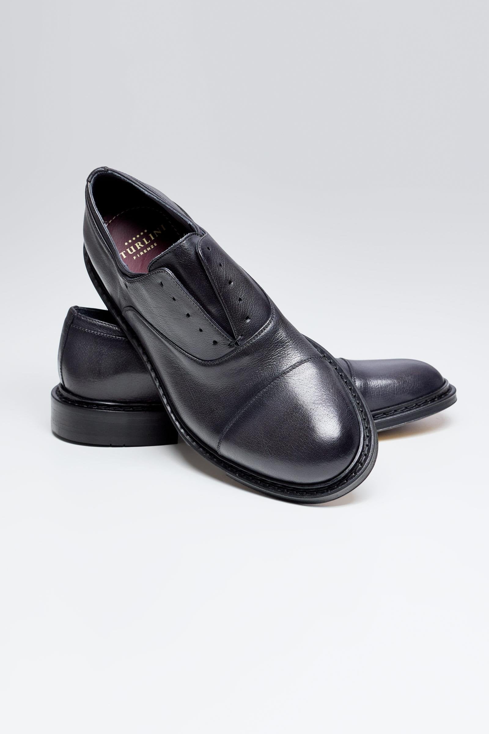 Antrasit Gri Deri Ayakkabı - Image 5