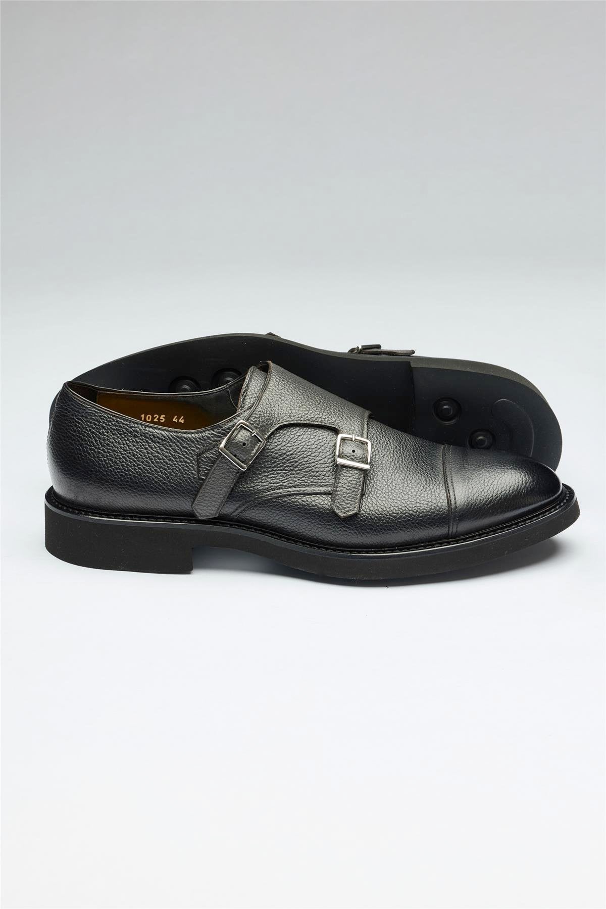 Antrasit Gri Tokalı Deri Ayakkabı - Image 4