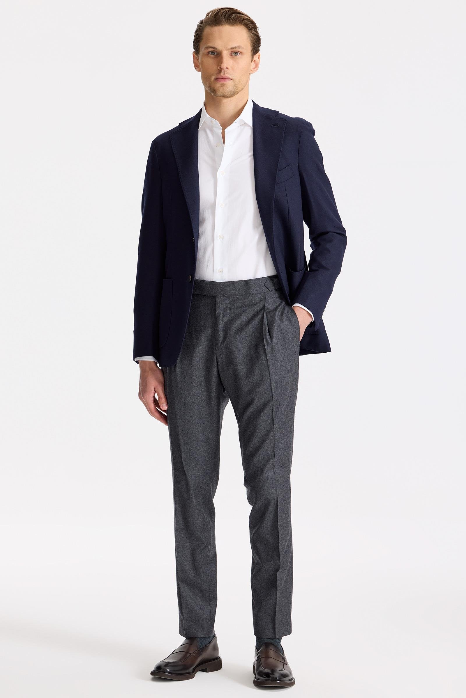 Antrasit Gri Yün Pantolon - Image 1