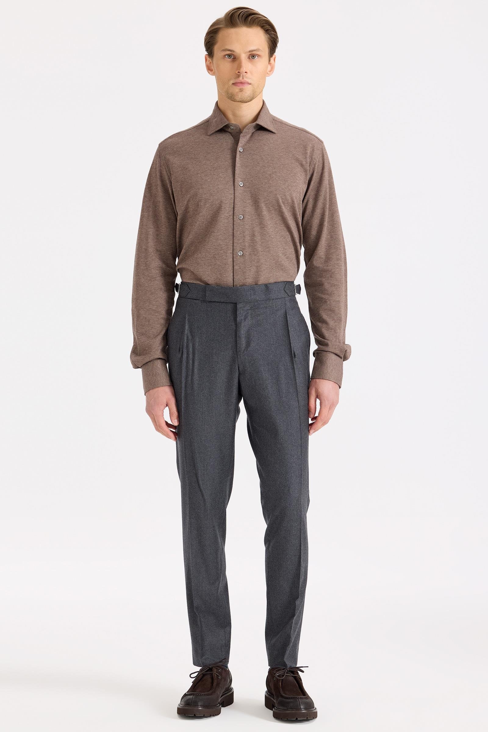 Antrasit Gri Yün Pantolon - Image 5