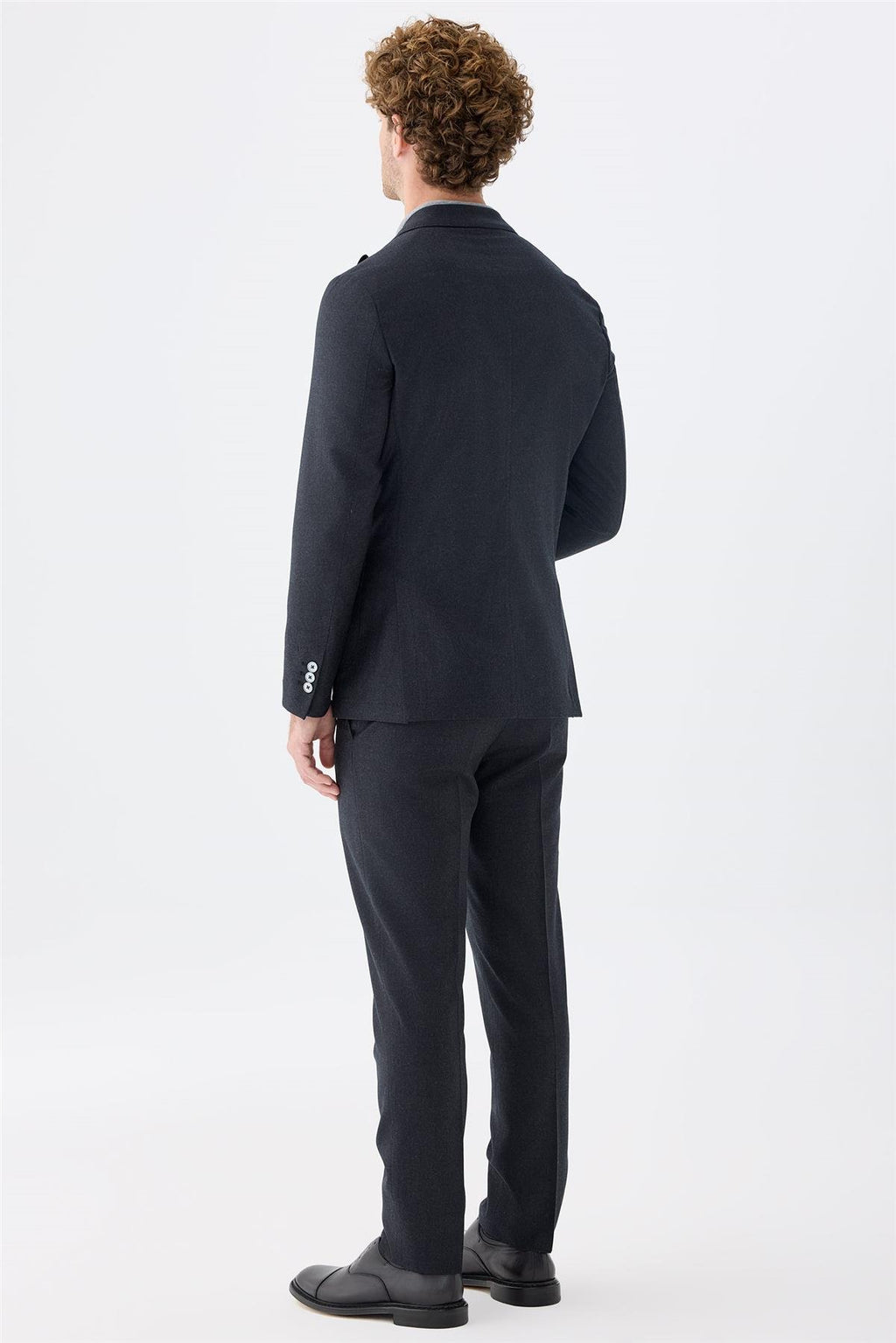 Antrasit Gri Yün Takım Elbise - Image 4