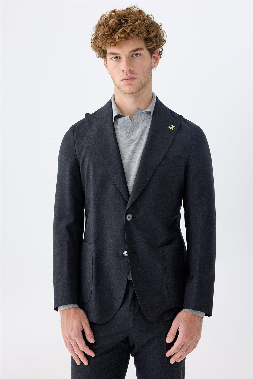 Antrasit Gri Yün Takım Elbise - Image 3