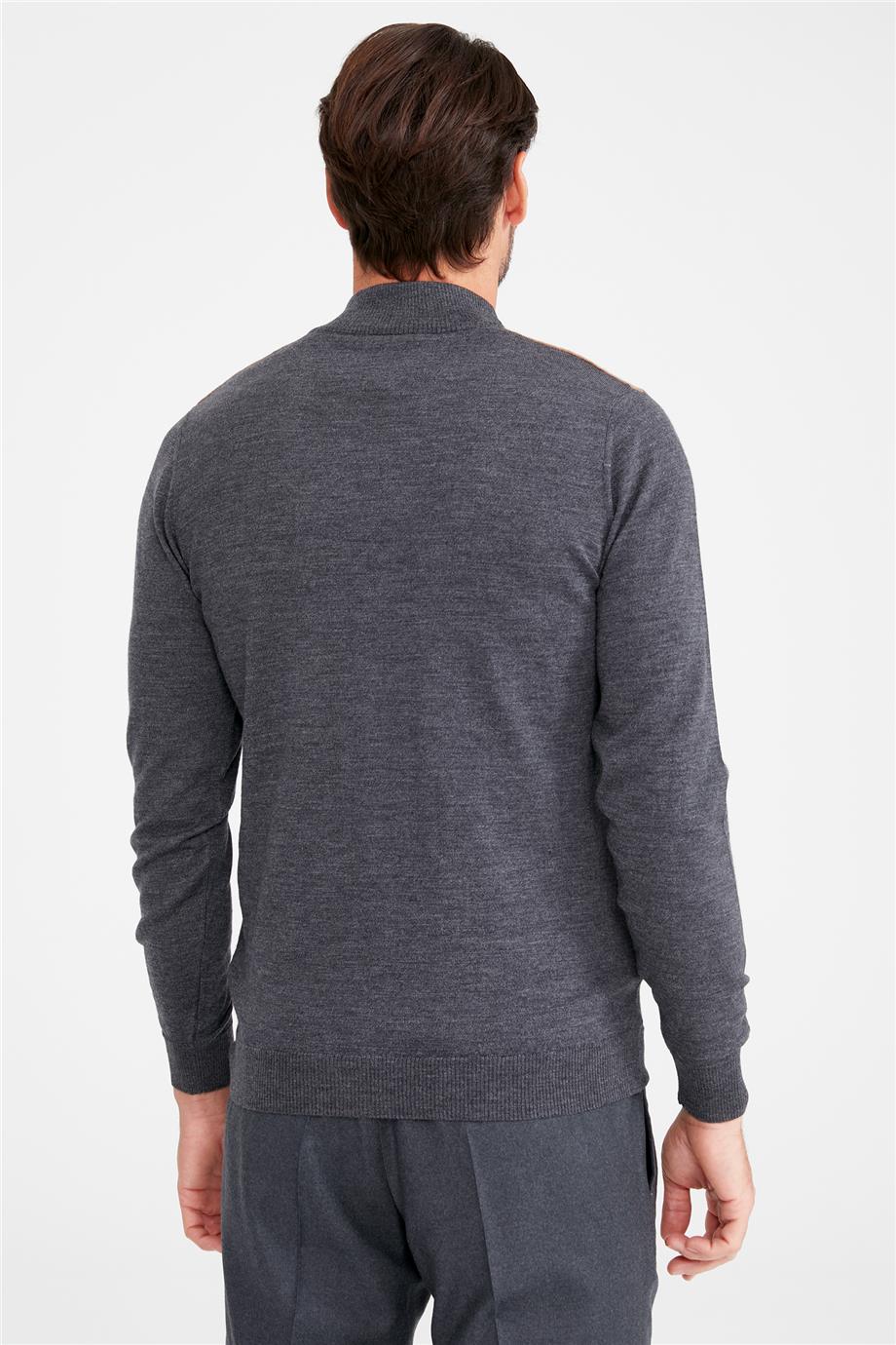 Antrasit Trio Yaka Yün Triko - Image 5