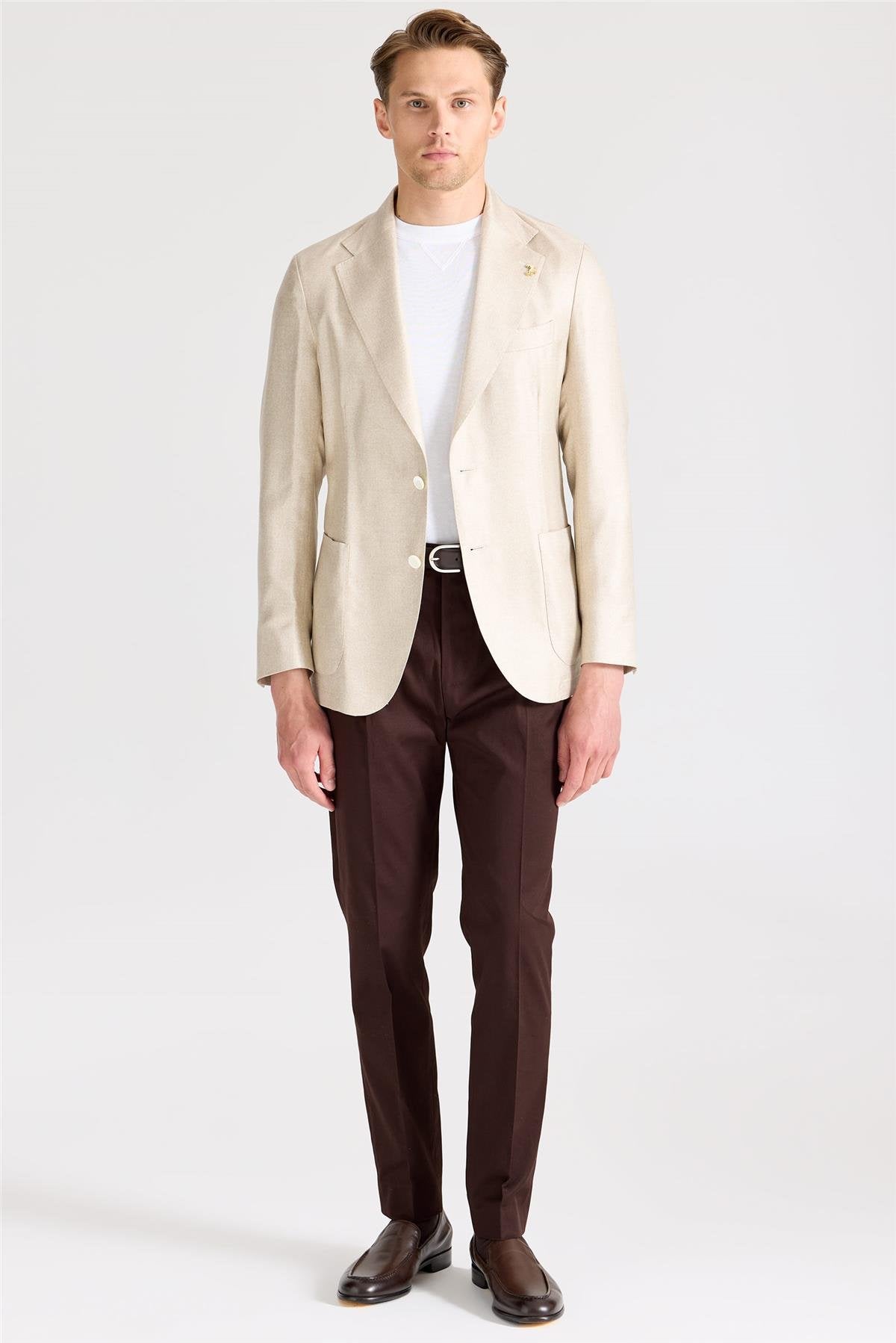 Bej İpek Ceket - Image 1