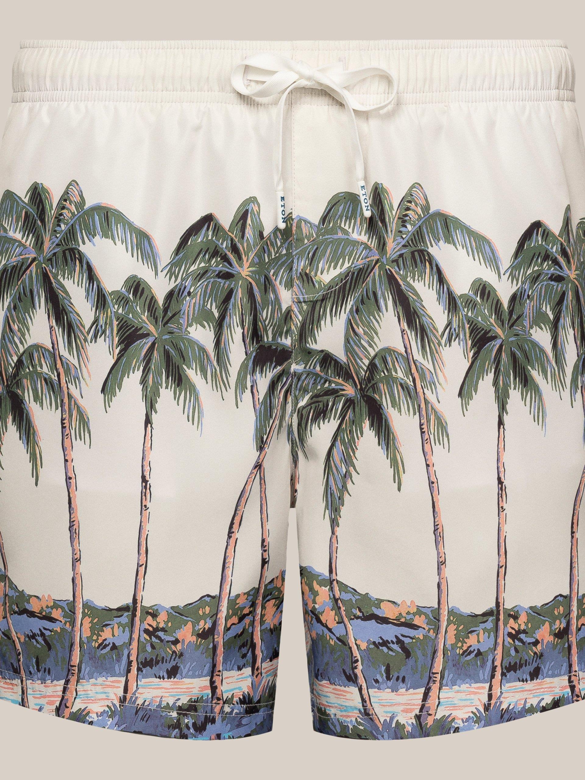 Bej Palmiye Desenli Mayo - Image 2