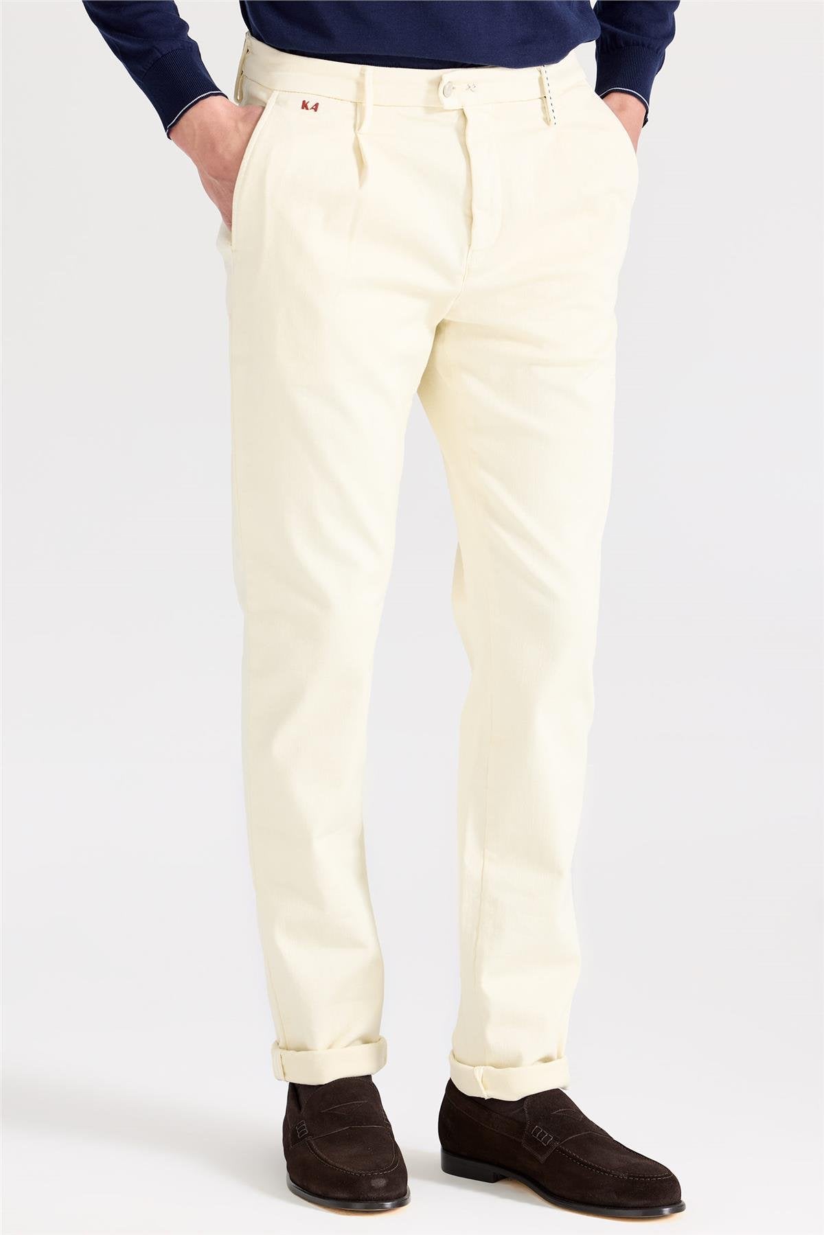 Bej Pamuk Chino Pantolon - Image 3