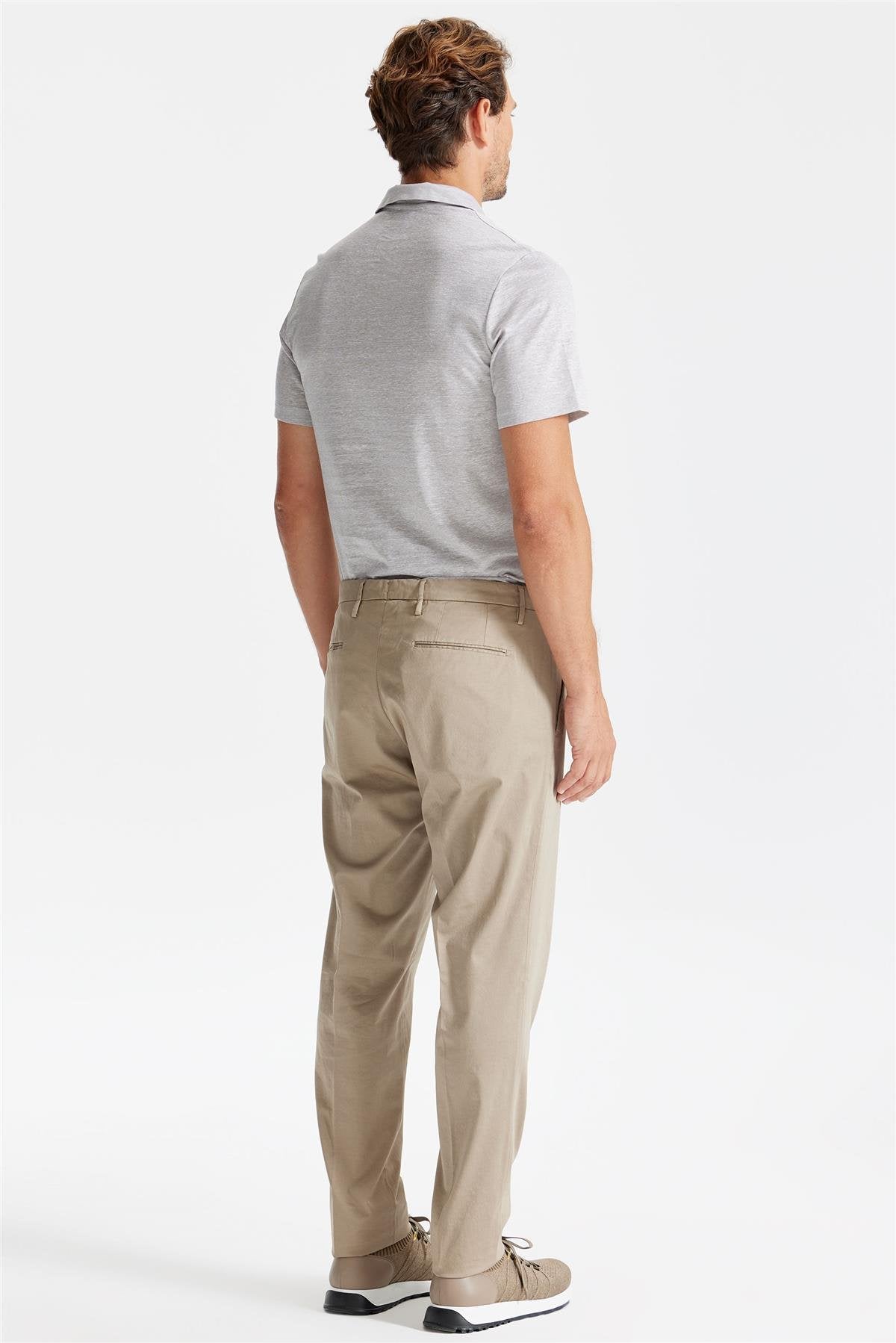 Bej Pamuk Chino Pantolon