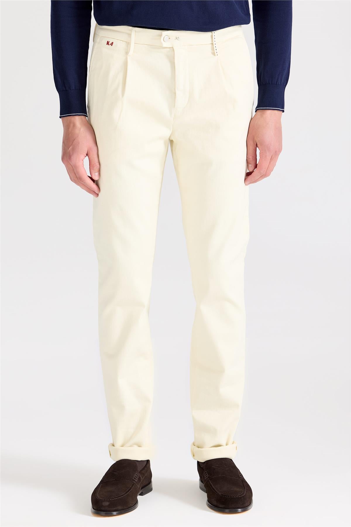 Bej Pamuk Chino Pantolon - Image 4