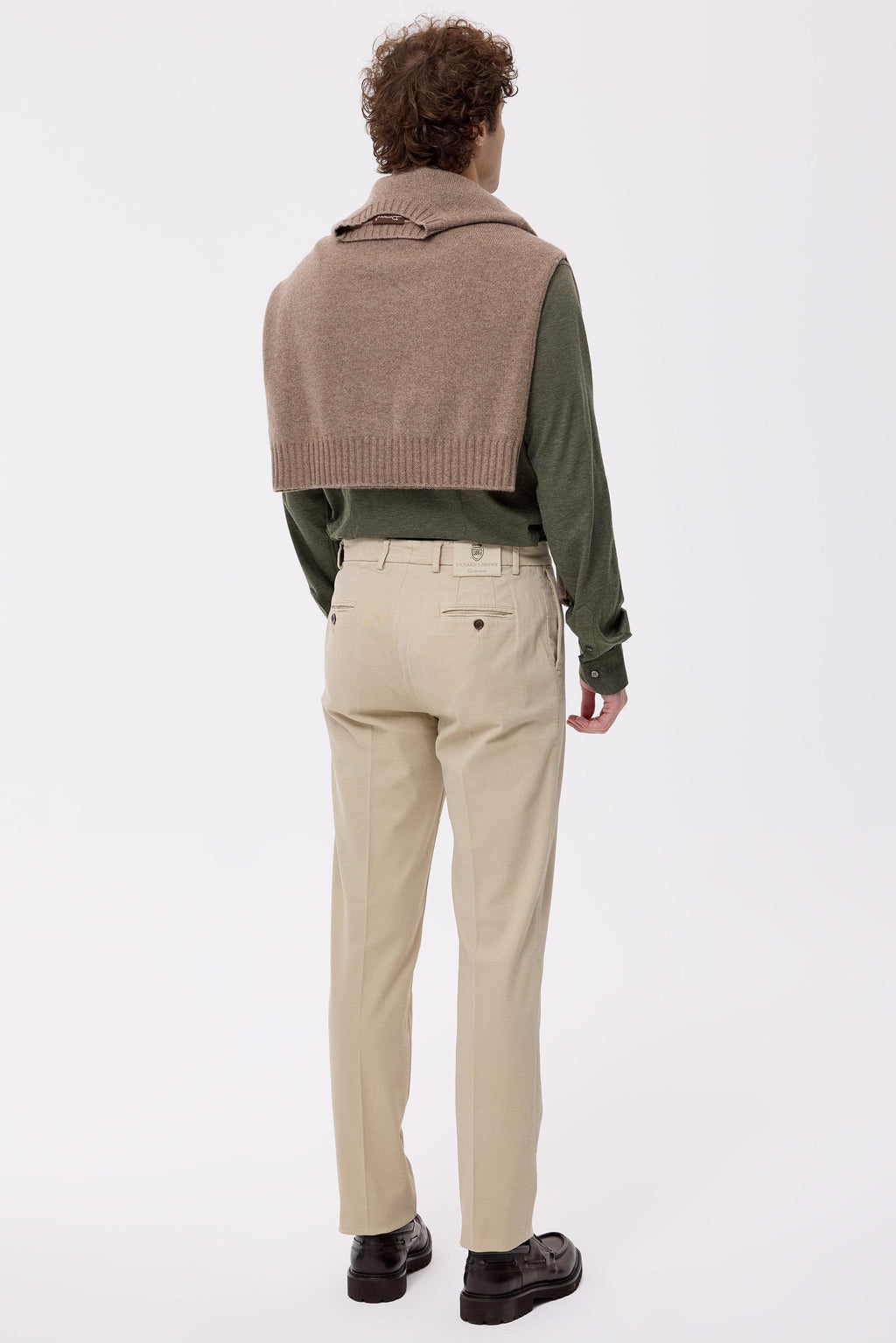 Bej Pamuk Kaşmir Chino Pantolon - Image 3