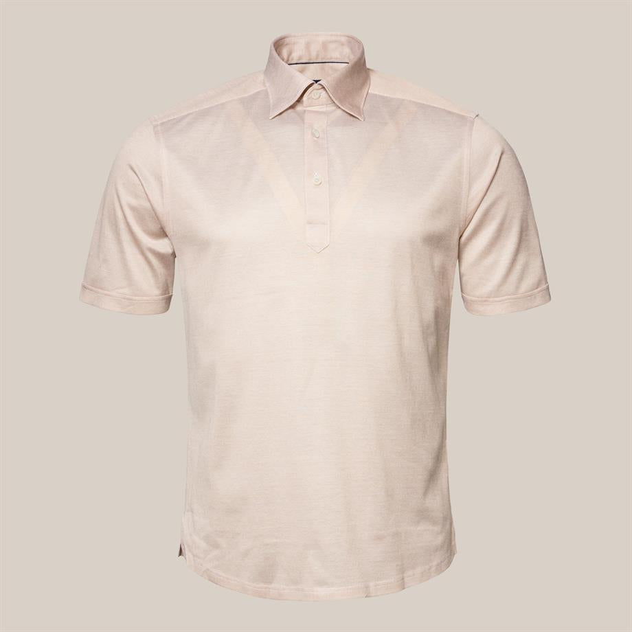 Bej Pike Kumaş Polo Gömlek - Image 5