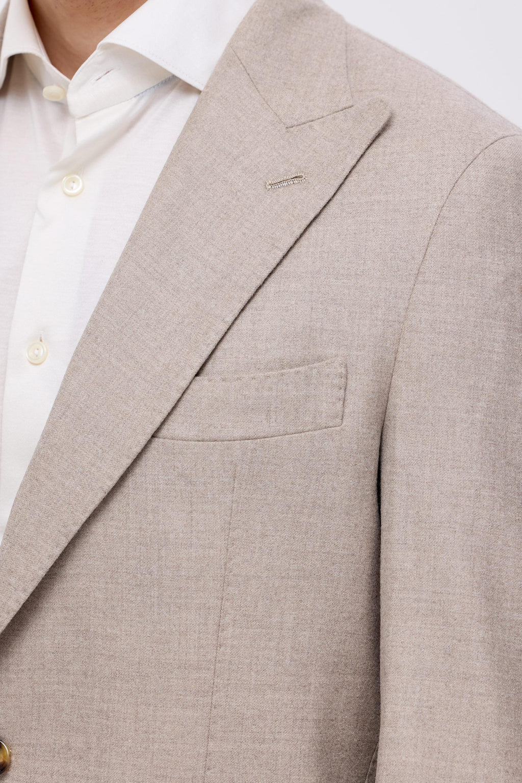 Bej Saf Yün Ceket - Image 2