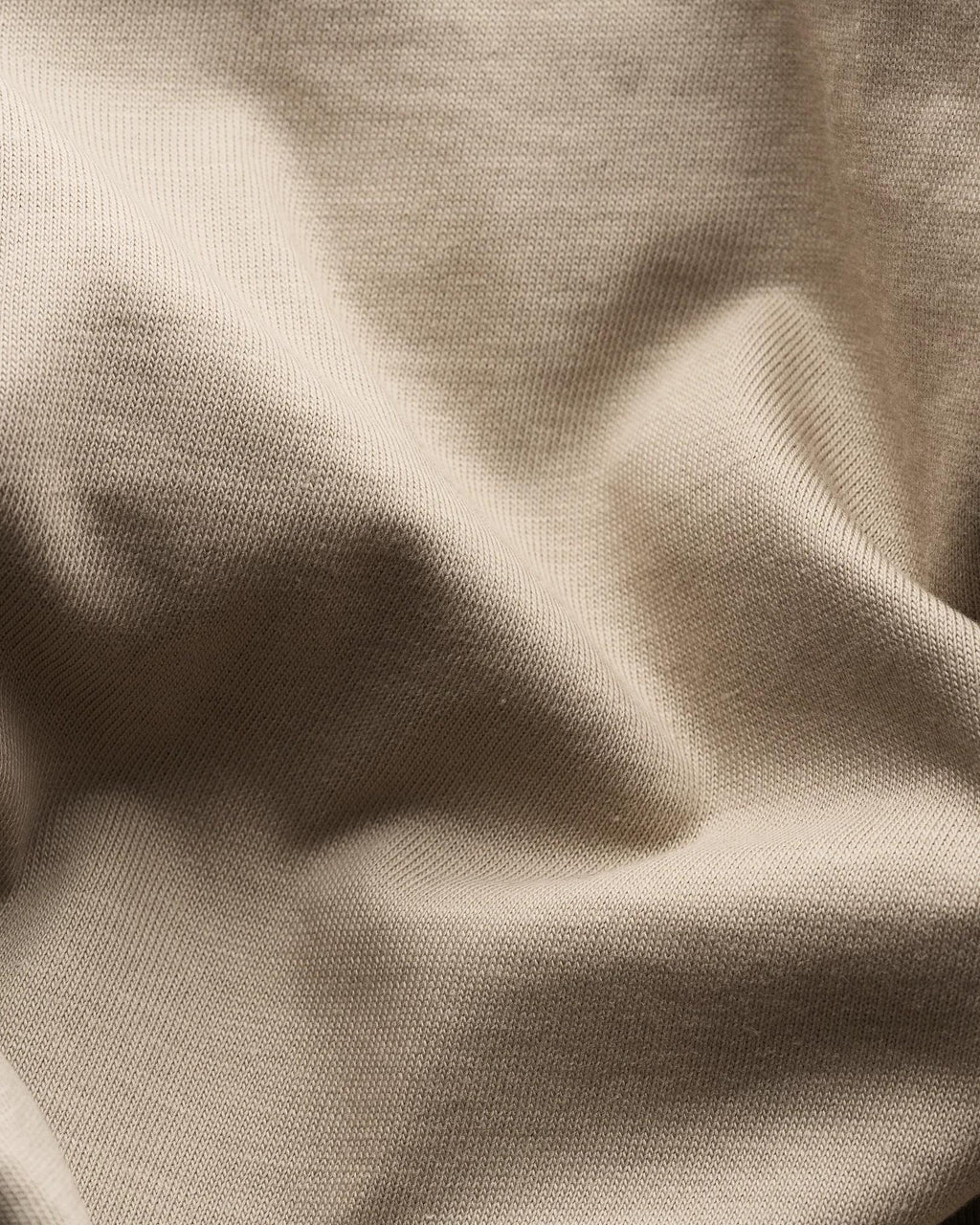 Bej Supima Pamuk T-Shirt - Image 5