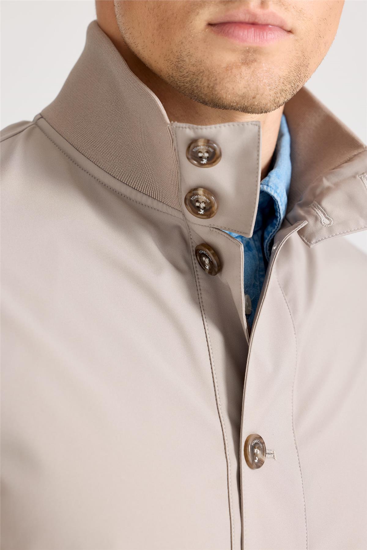 Bej Teknik Bomber Yağmurluk - Image 2