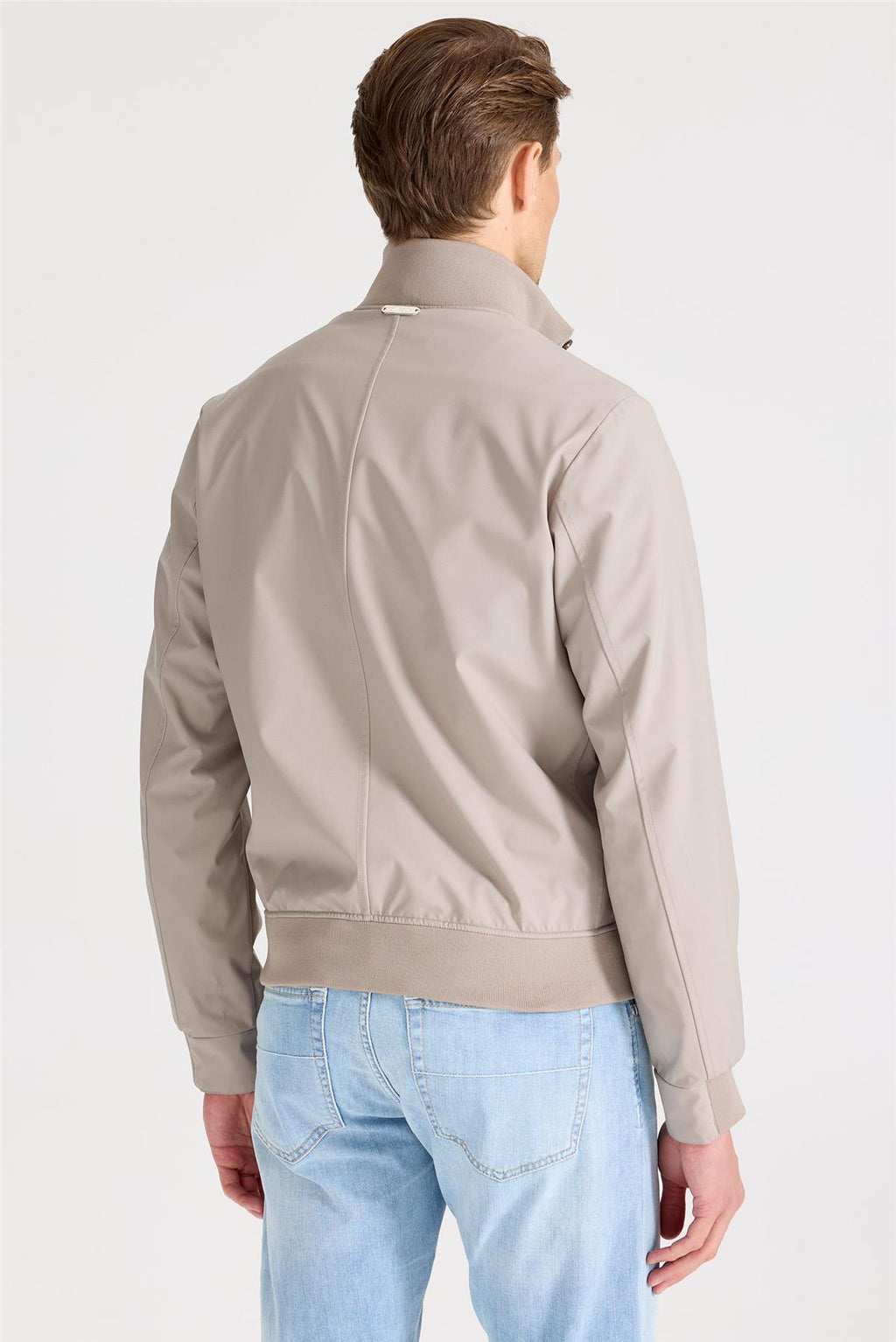 Bej Teknik Bomber Yağmurluk - Image 4