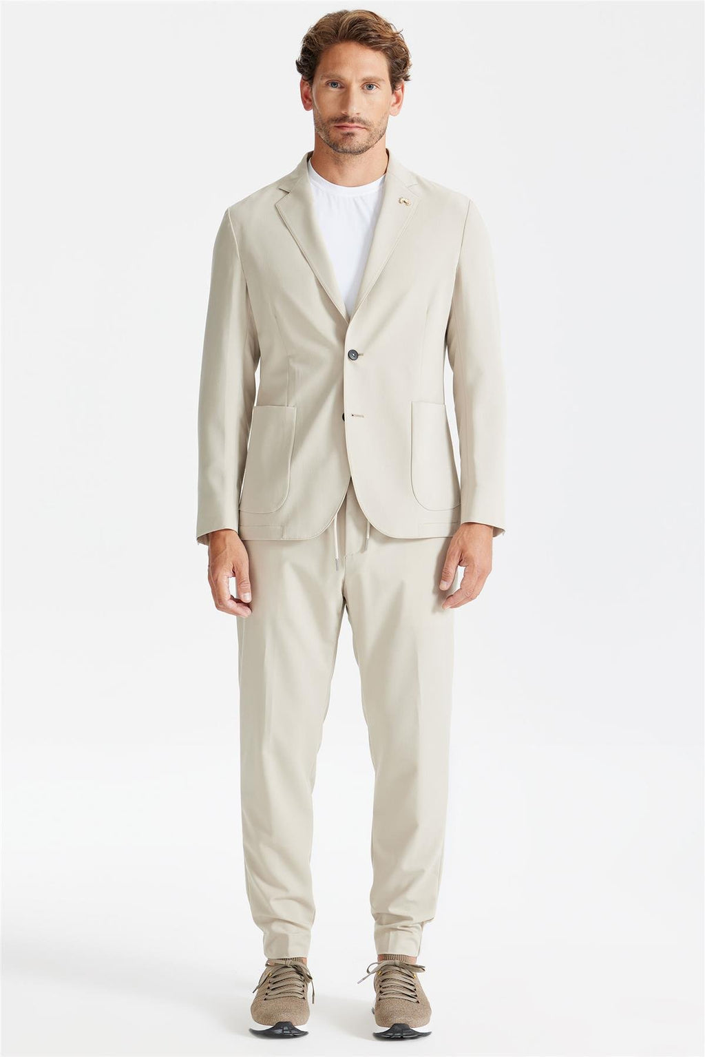 Bej Teknik Takım Elbise - Image 2