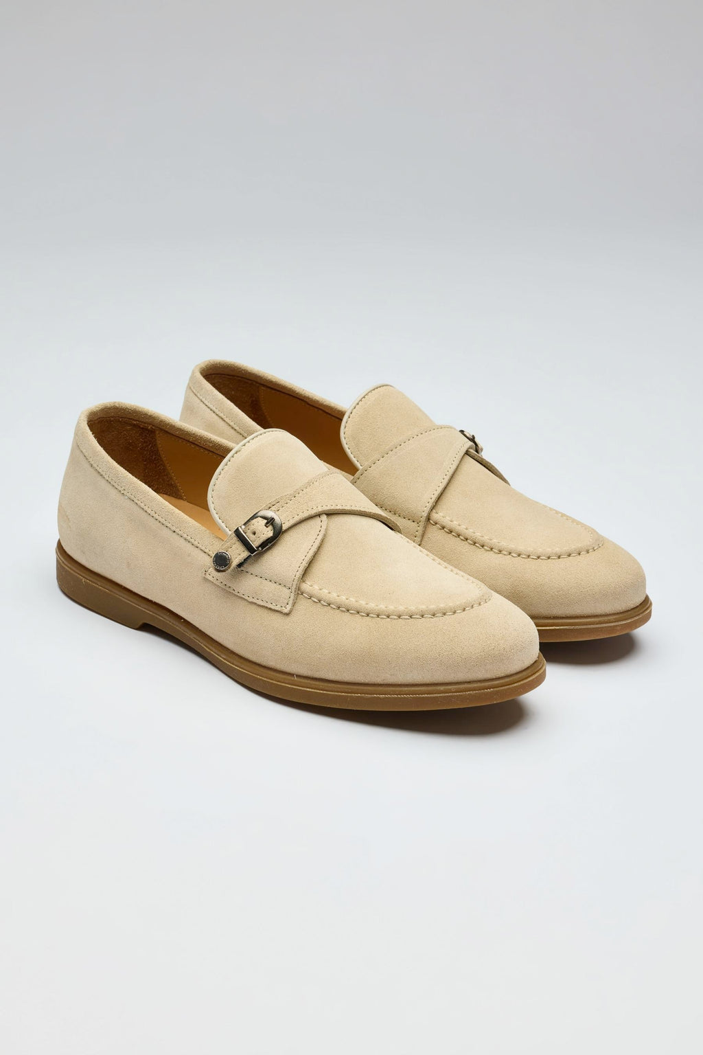 Bej Tokalı Süed Loafer - Image 4