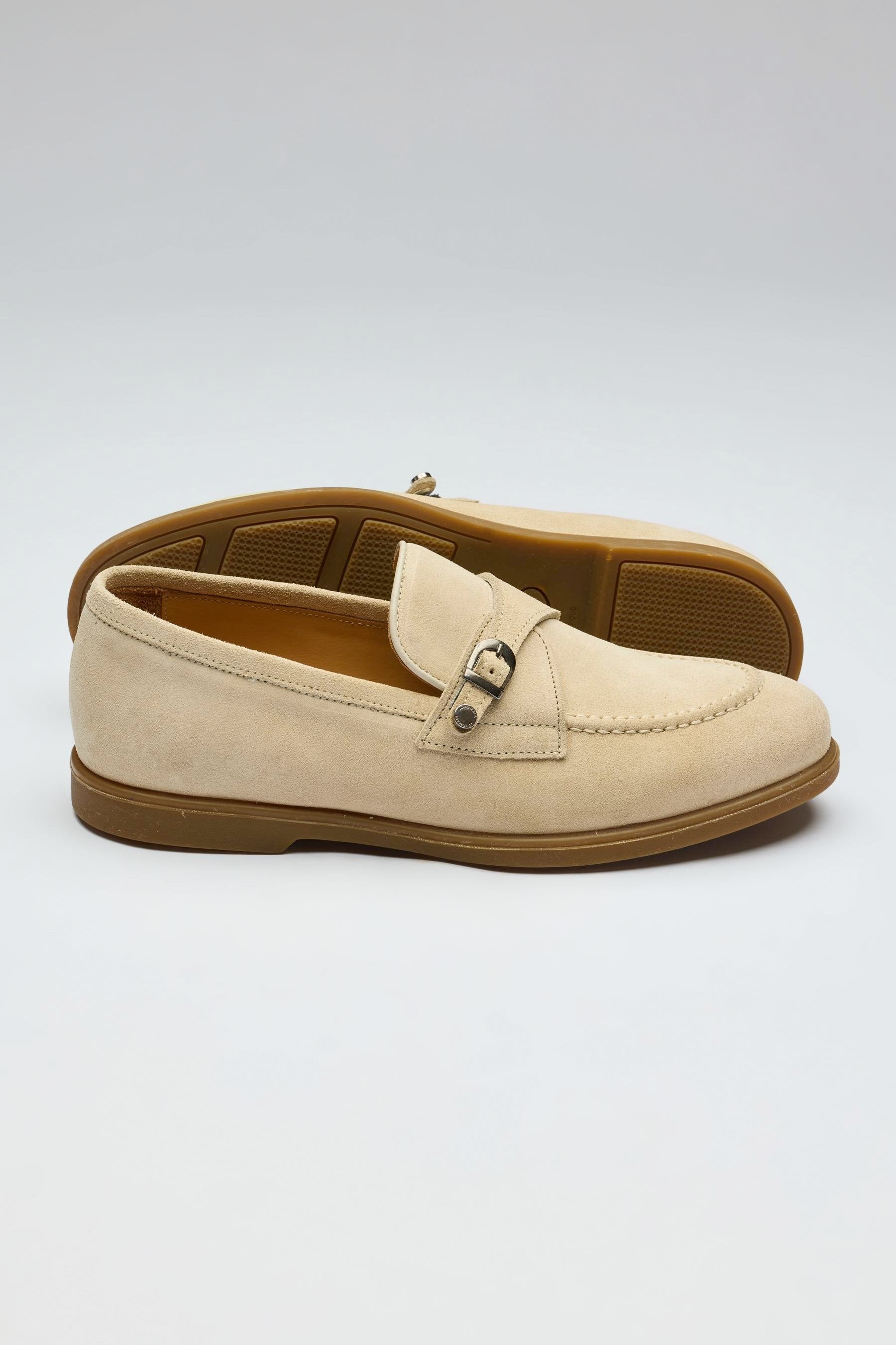 Bej Tokalı Süed Loafer - Image 2