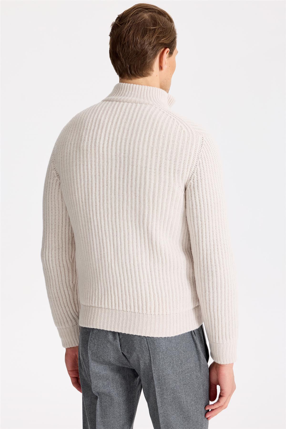 Bej Yün Kaşmir Triko Mont - Image 5