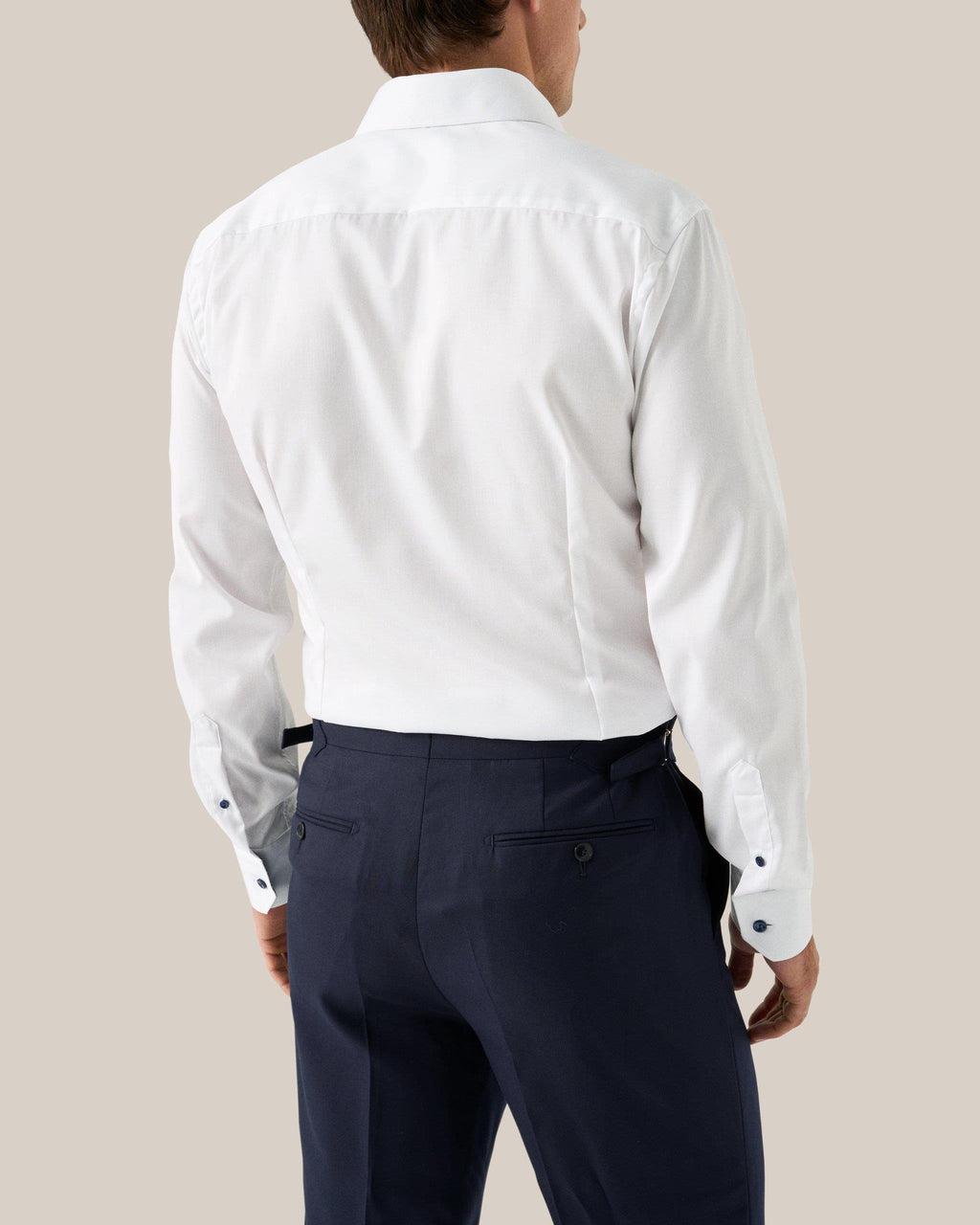 Beyaz Çiçek Desenli Pamuk Gömlek - Image 2