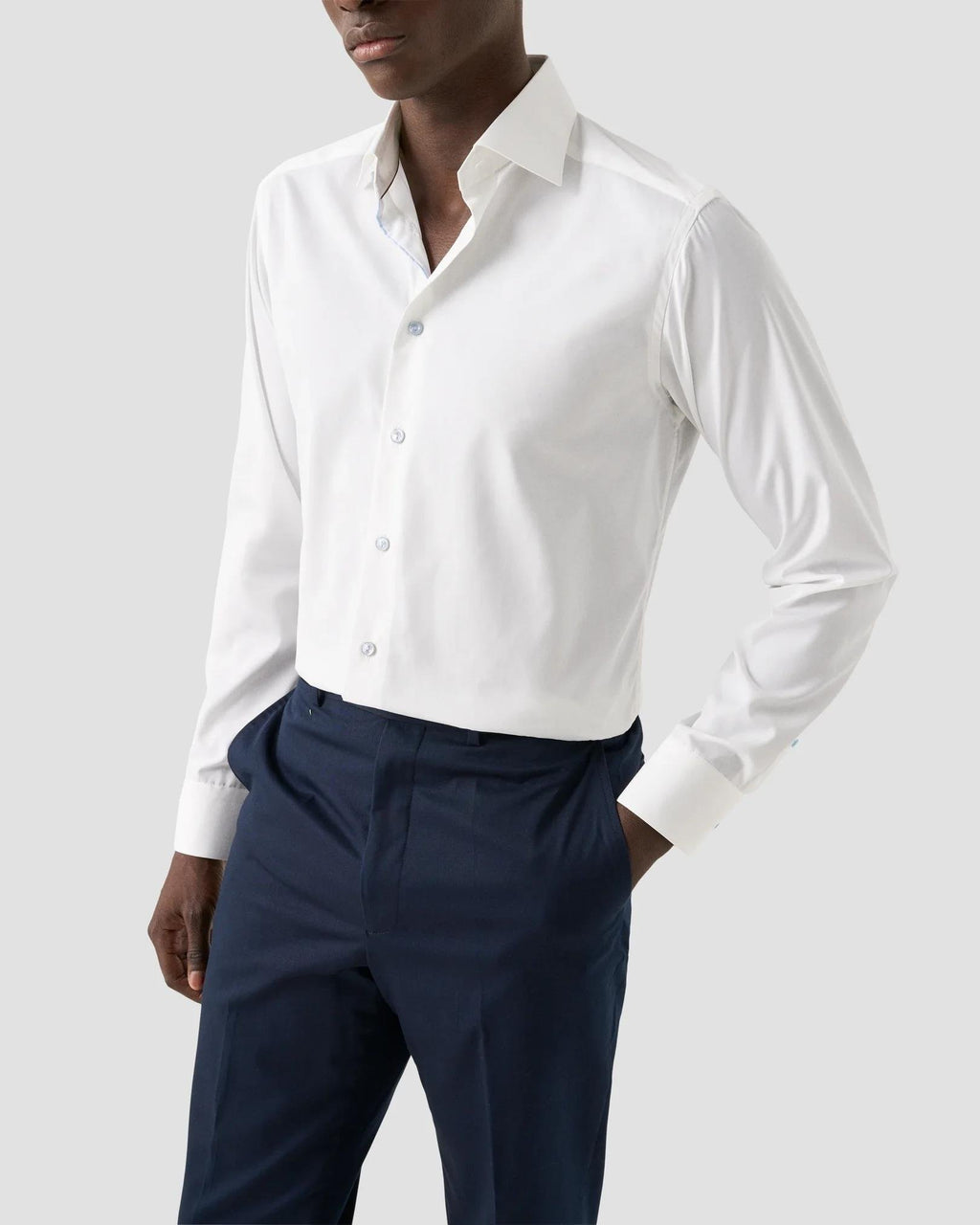 Beyaz Contemporary Poplin Gömlek - Image 4