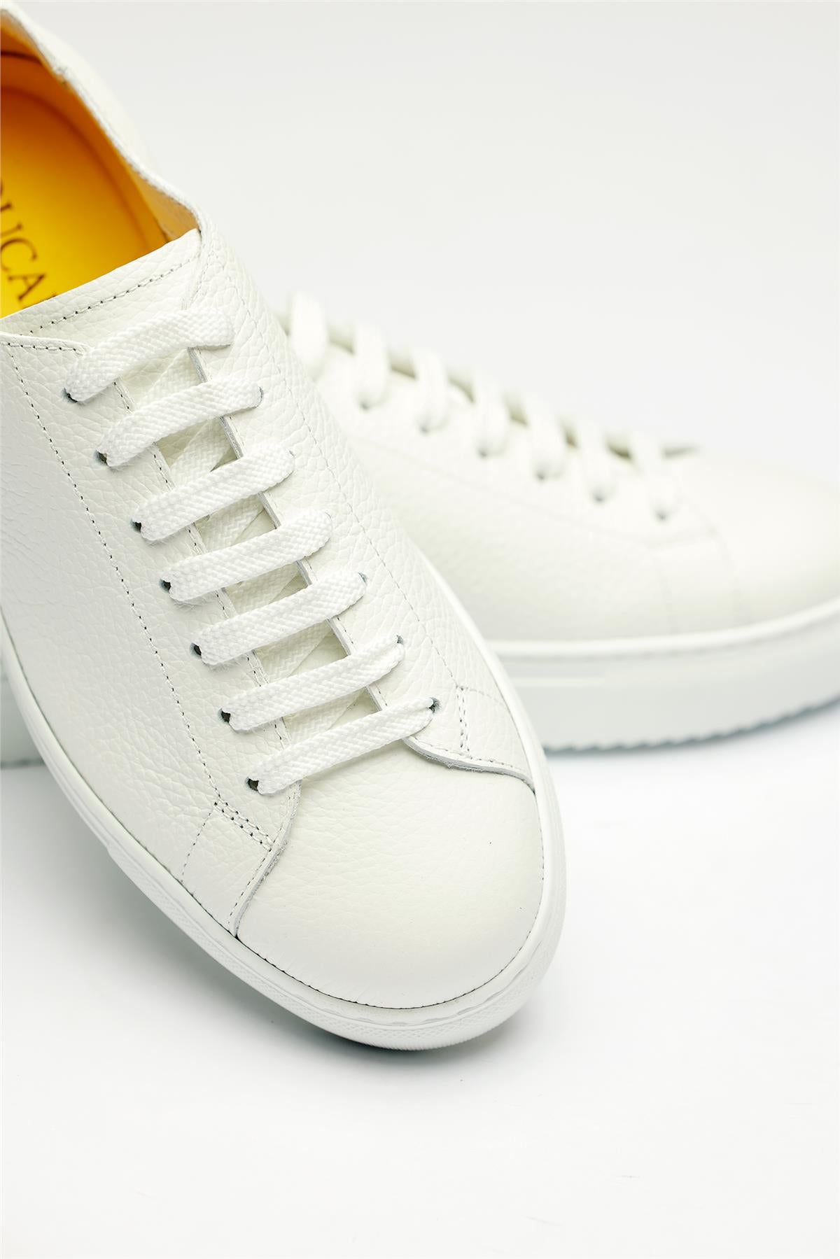 Beyaz Deri Sneaker - Image 4