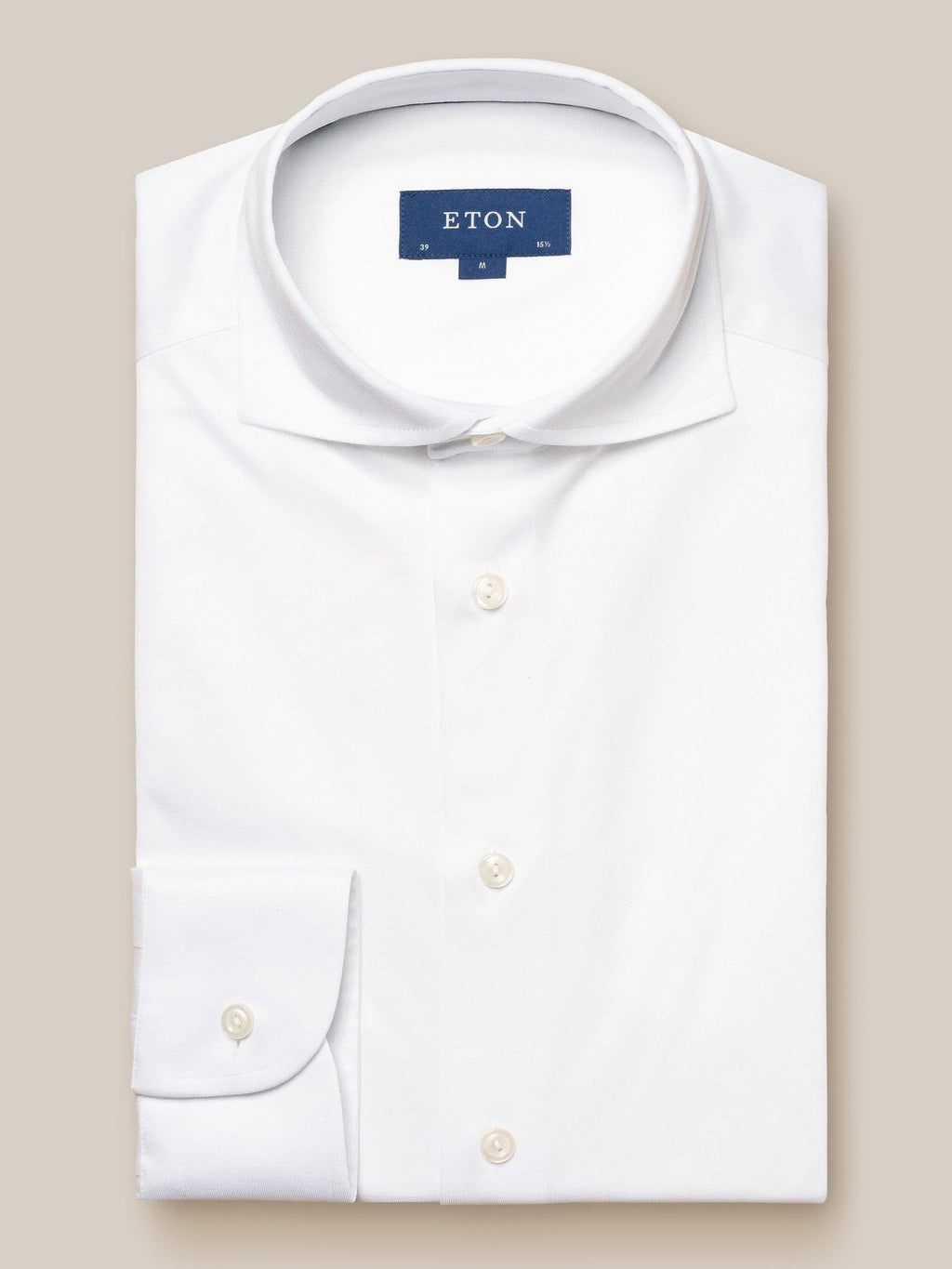 Beyaz Filo Di Scozia Jersey Gömlek - Image 1