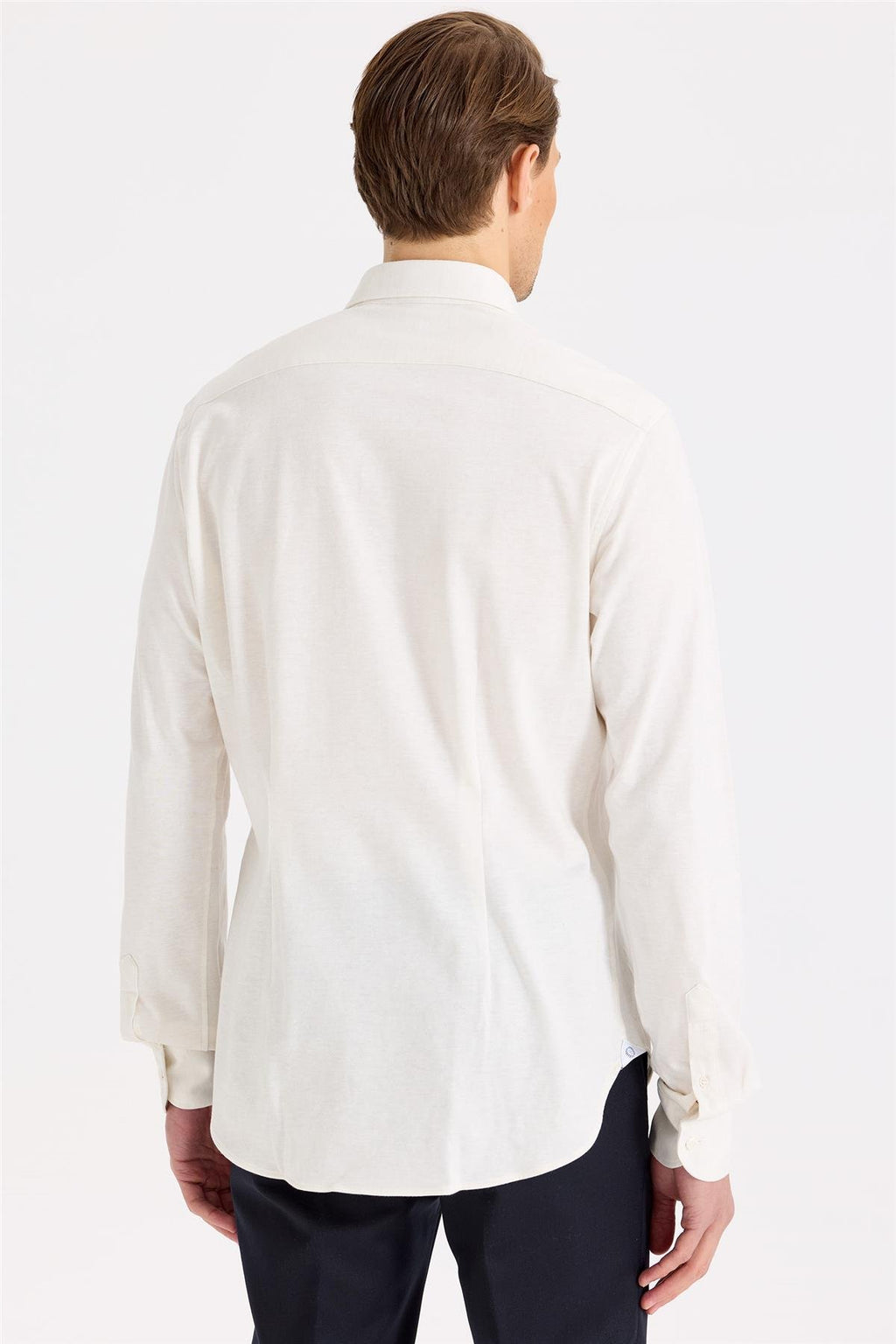 Beyaz Pamuk Kaşmir Gömlek - Image 5
