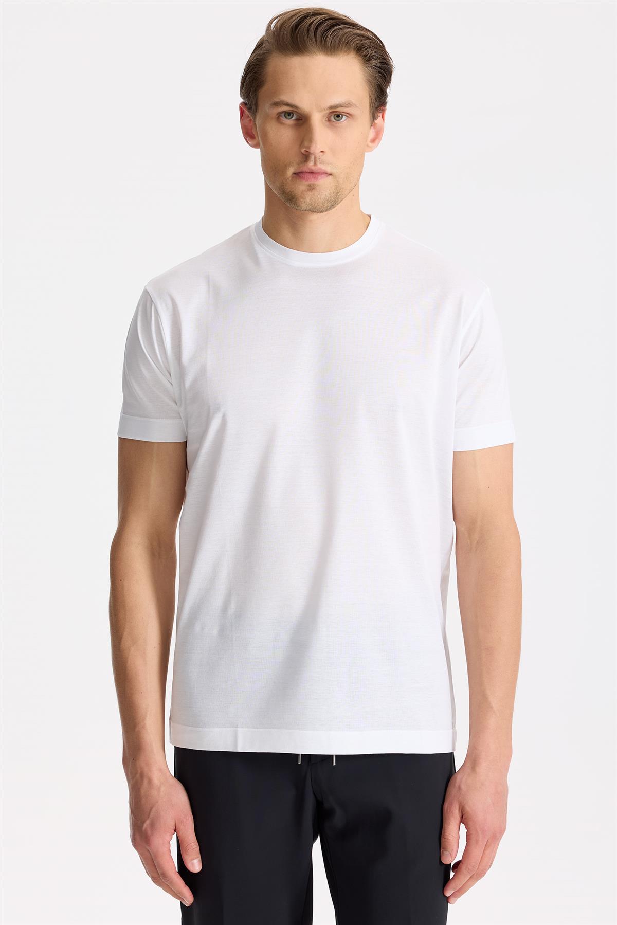 Beyaz Pamuk T-Shirt