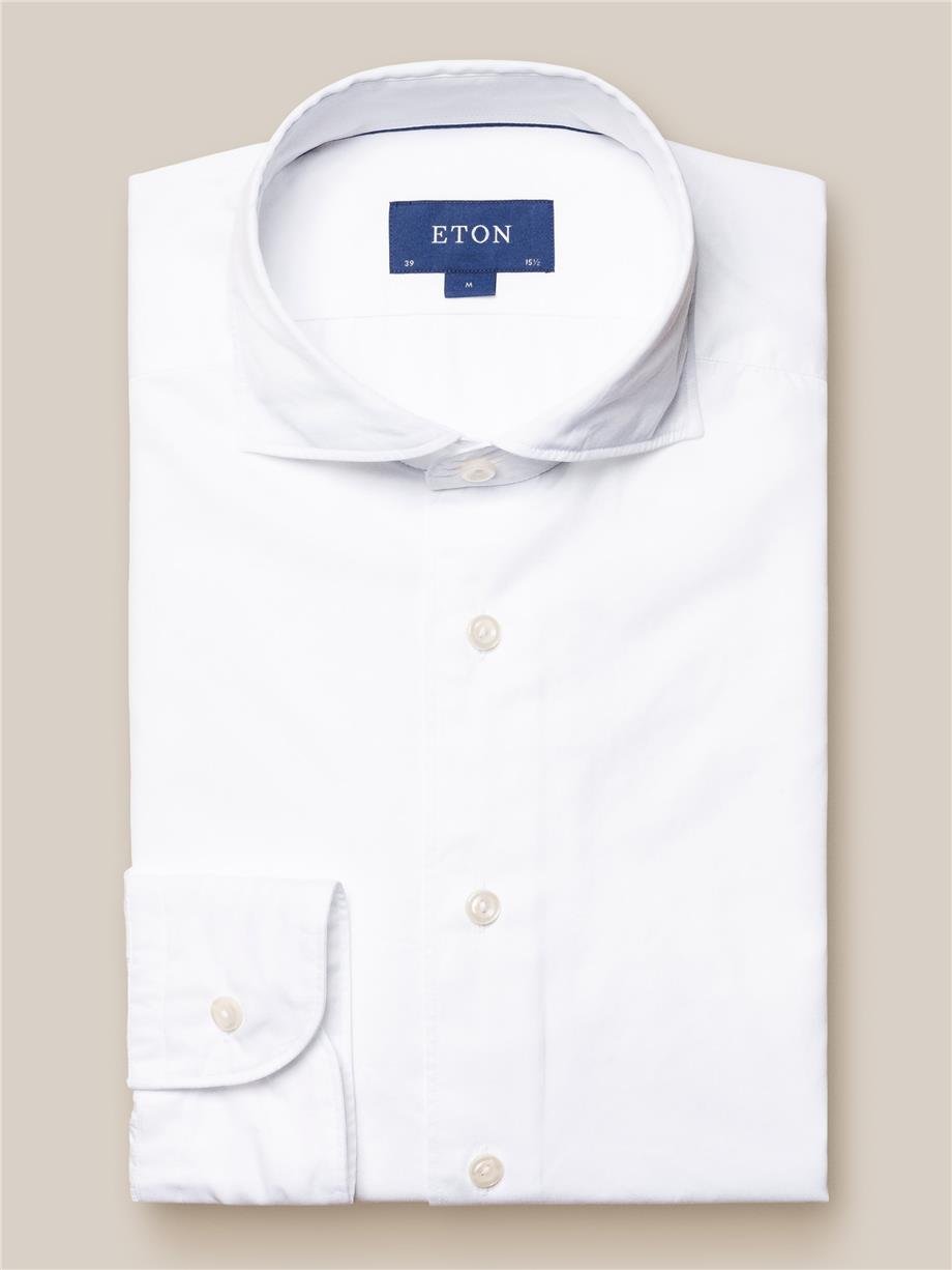 Beyaz Pamuk & Tensel Kumaş Gömlek - Image 4