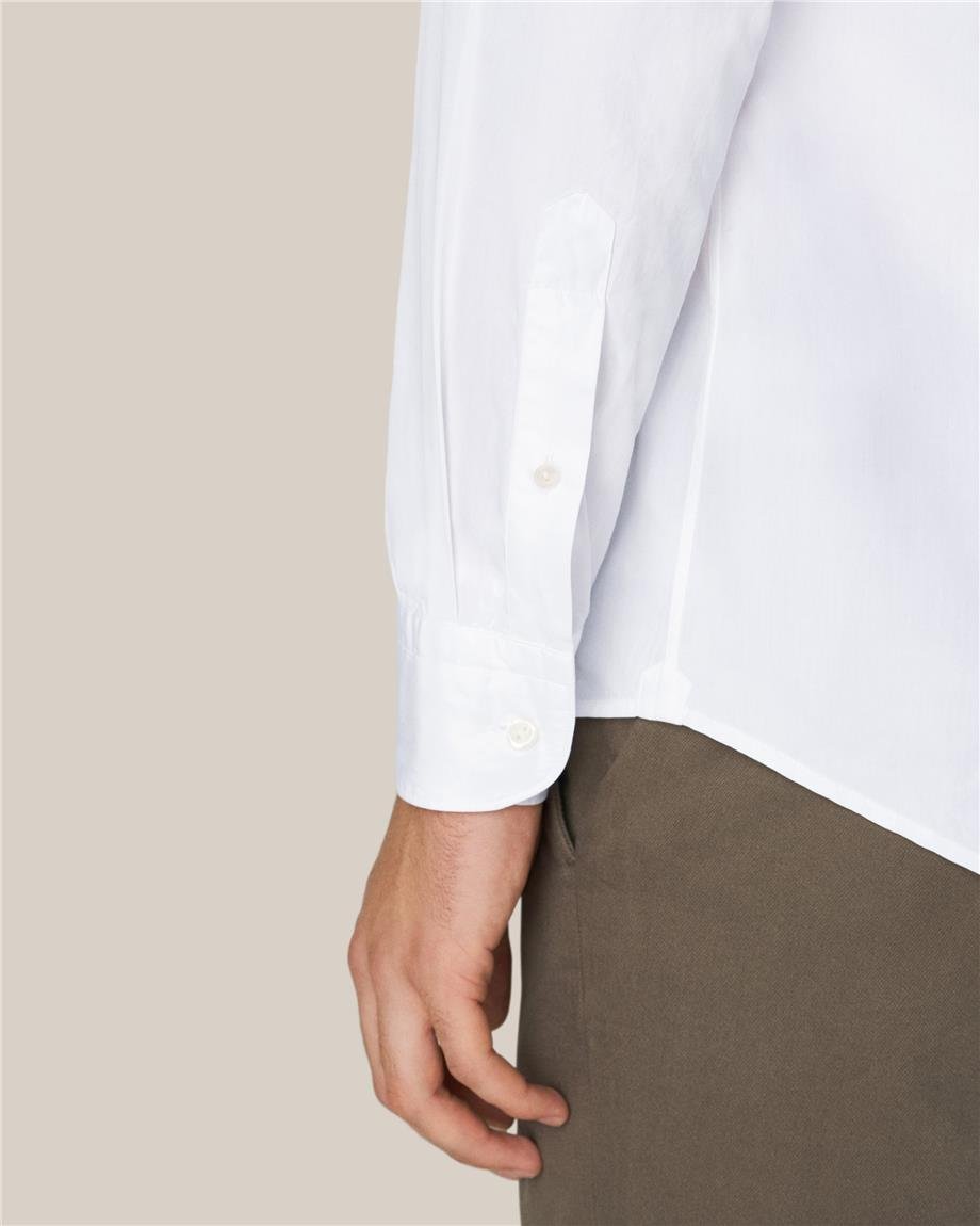 Beyaz Pamuk & Tensel Kumaş Gömlek - Image 5